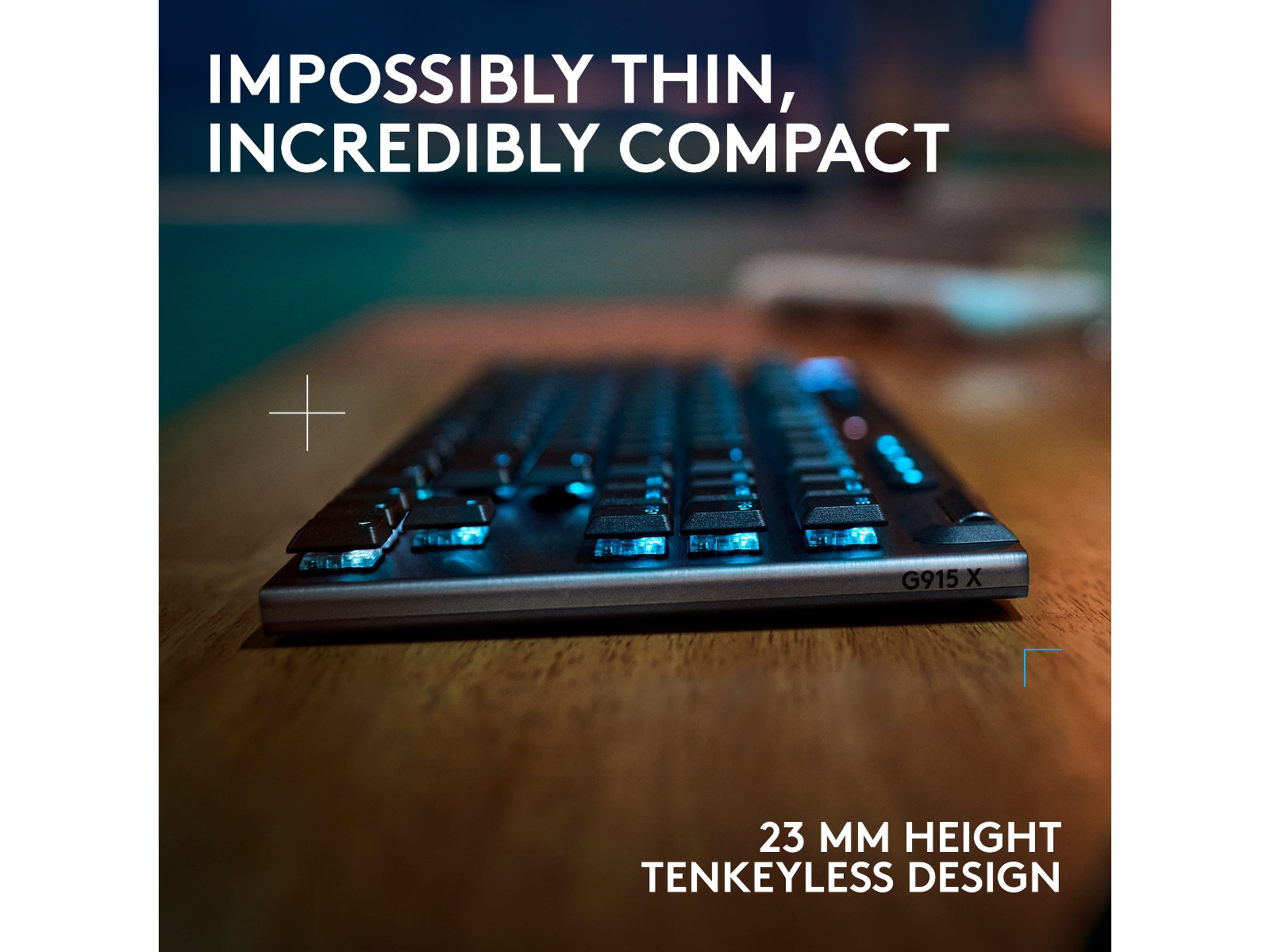 Logitech G915 X Lightspeed TKL Trådlös Gamingtangentbord (svart -B-Grade Demo tangentbord