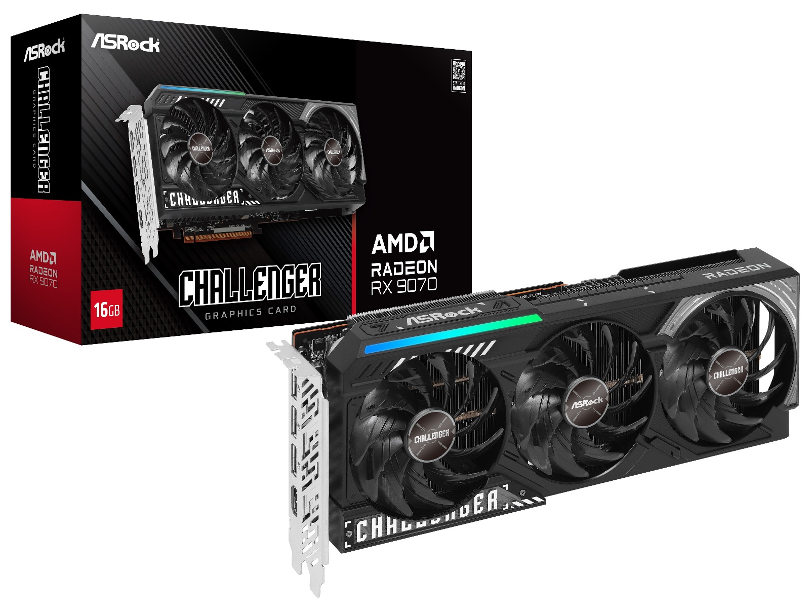 ASRock AMD Radeon RX 9070 Challenger Grafikkort