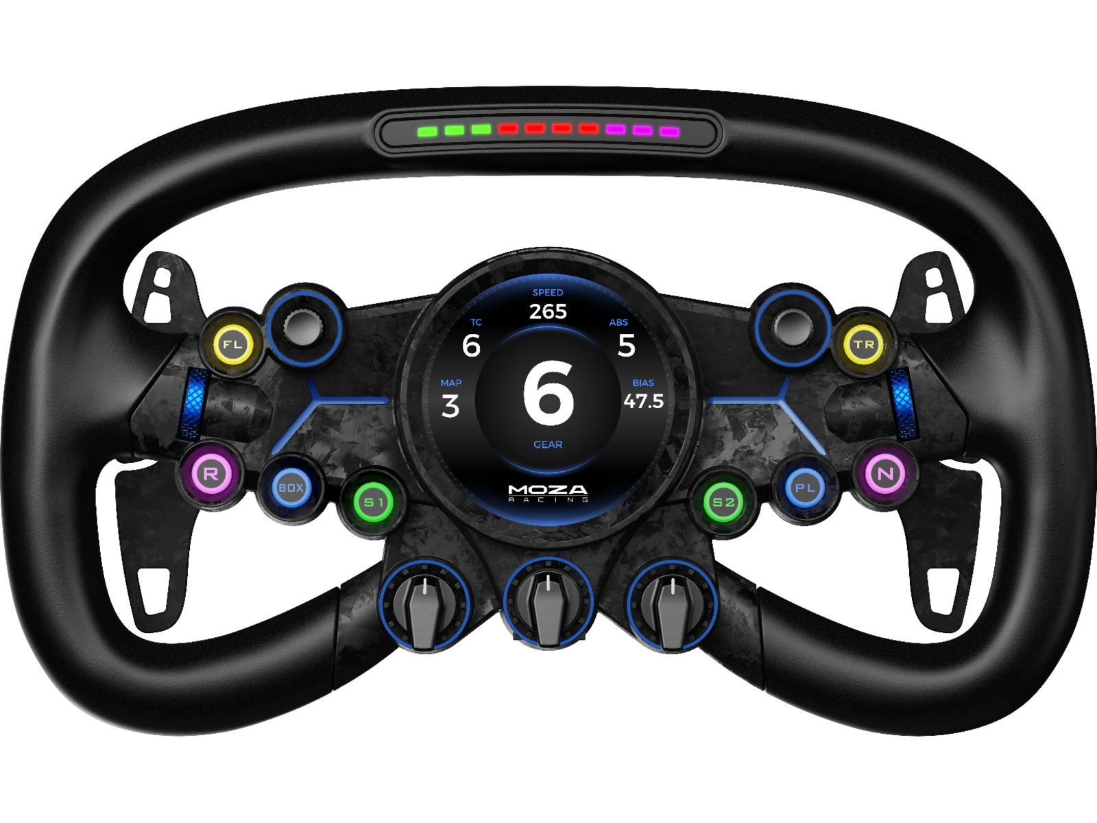 MOZA Vision GS ratt 31cm Ratt och pedaler