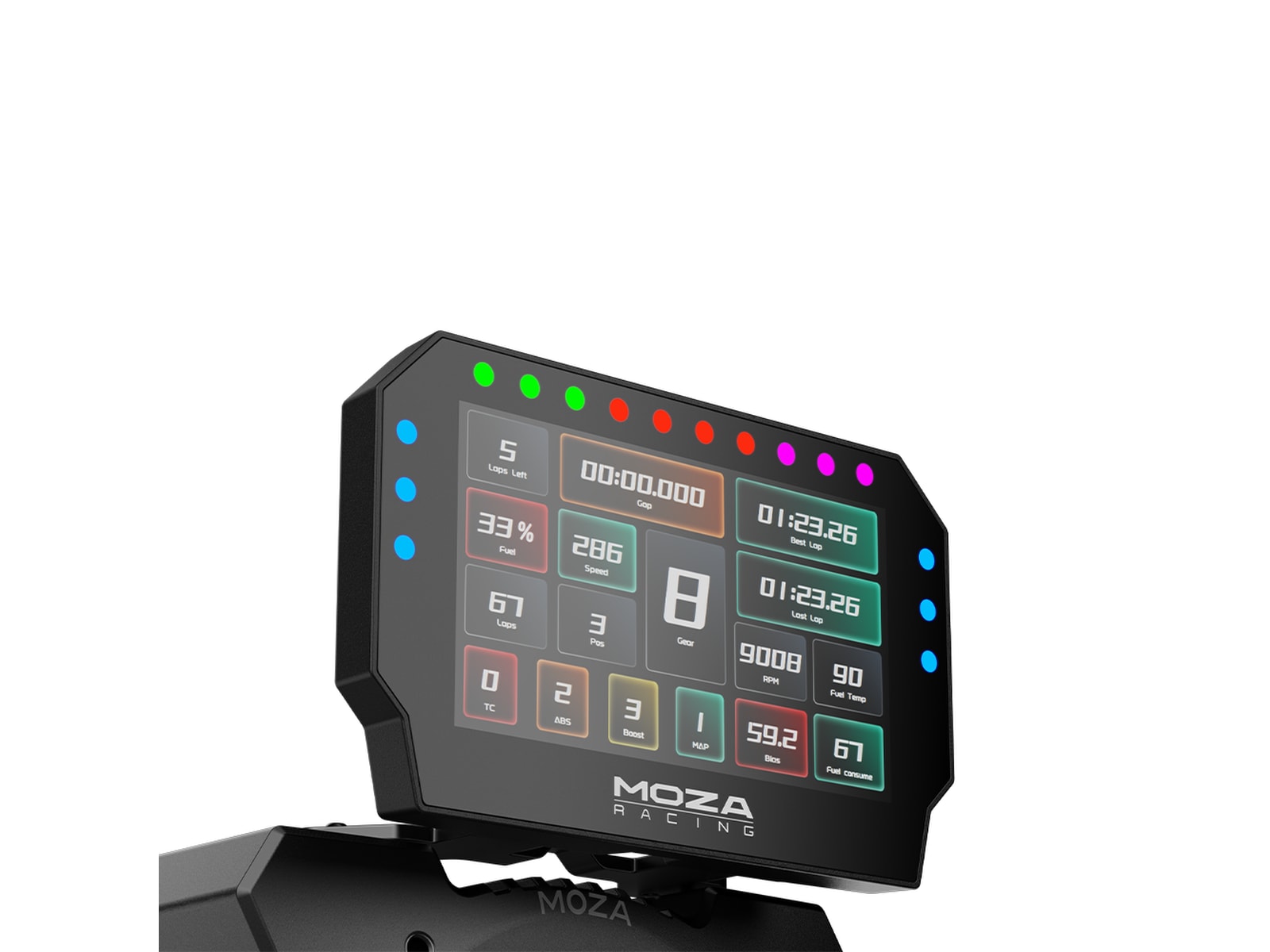 MOZA CM2 Racing Dash Ratt och pedaler