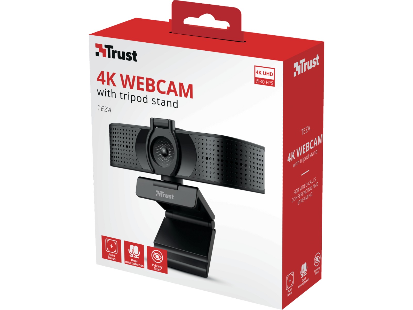 Trust Teza 4K Ultra HD Webcam Webbkamera
