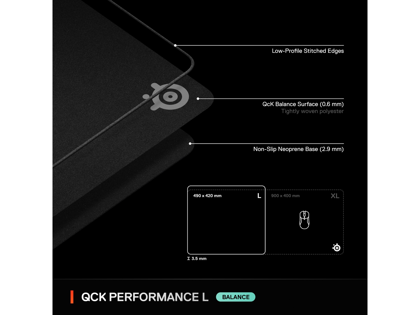 SteelSeries QcK Performance L Balance gamingmusmatta Gamingmusmatta