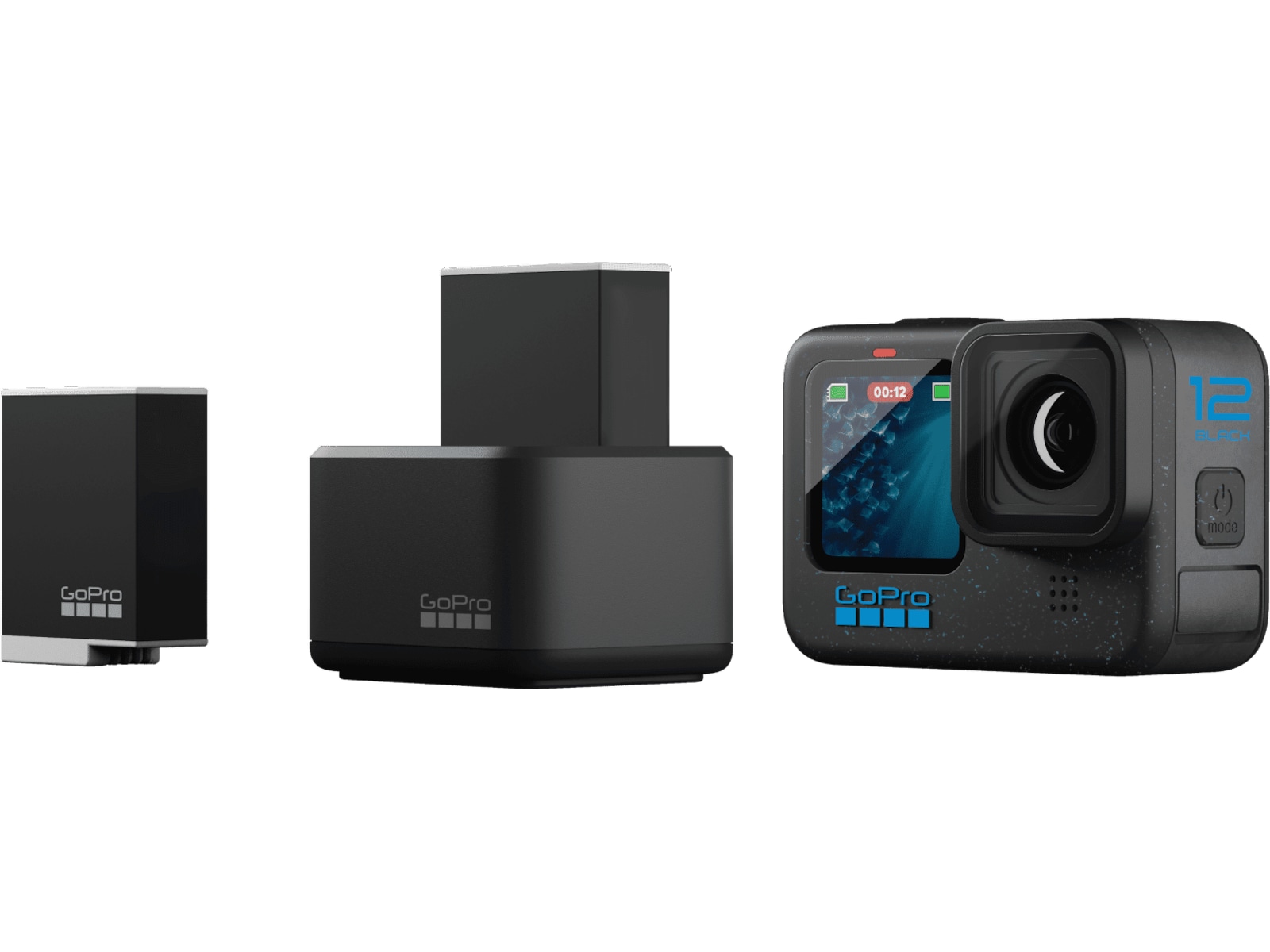 GoPro Dual Batteriladdare med 2 Enduro-batterier Laddare till kamerabatterier