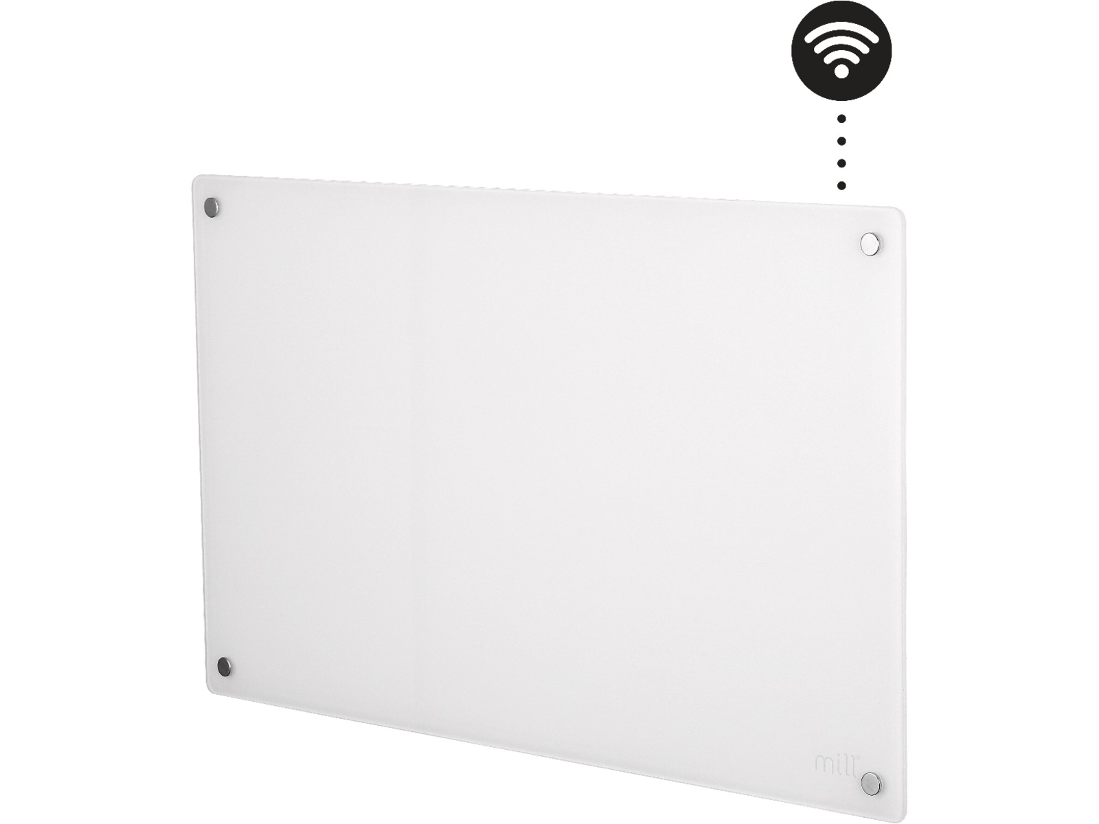 Mill Glass Smart WiFi Gen 4 panelvärmare 700W (vit) Panelelement