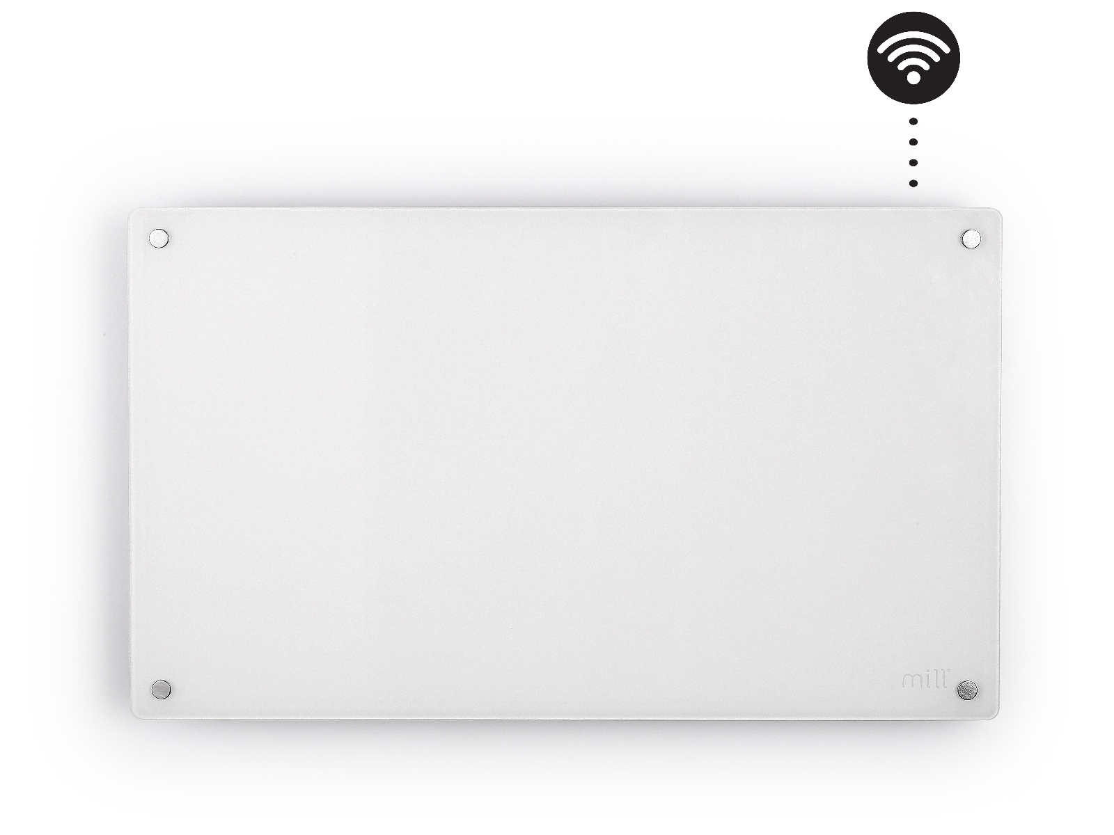 Mill Glass Smart WiFi Gen 4 panelvärmare 700W (vit) Panelelement