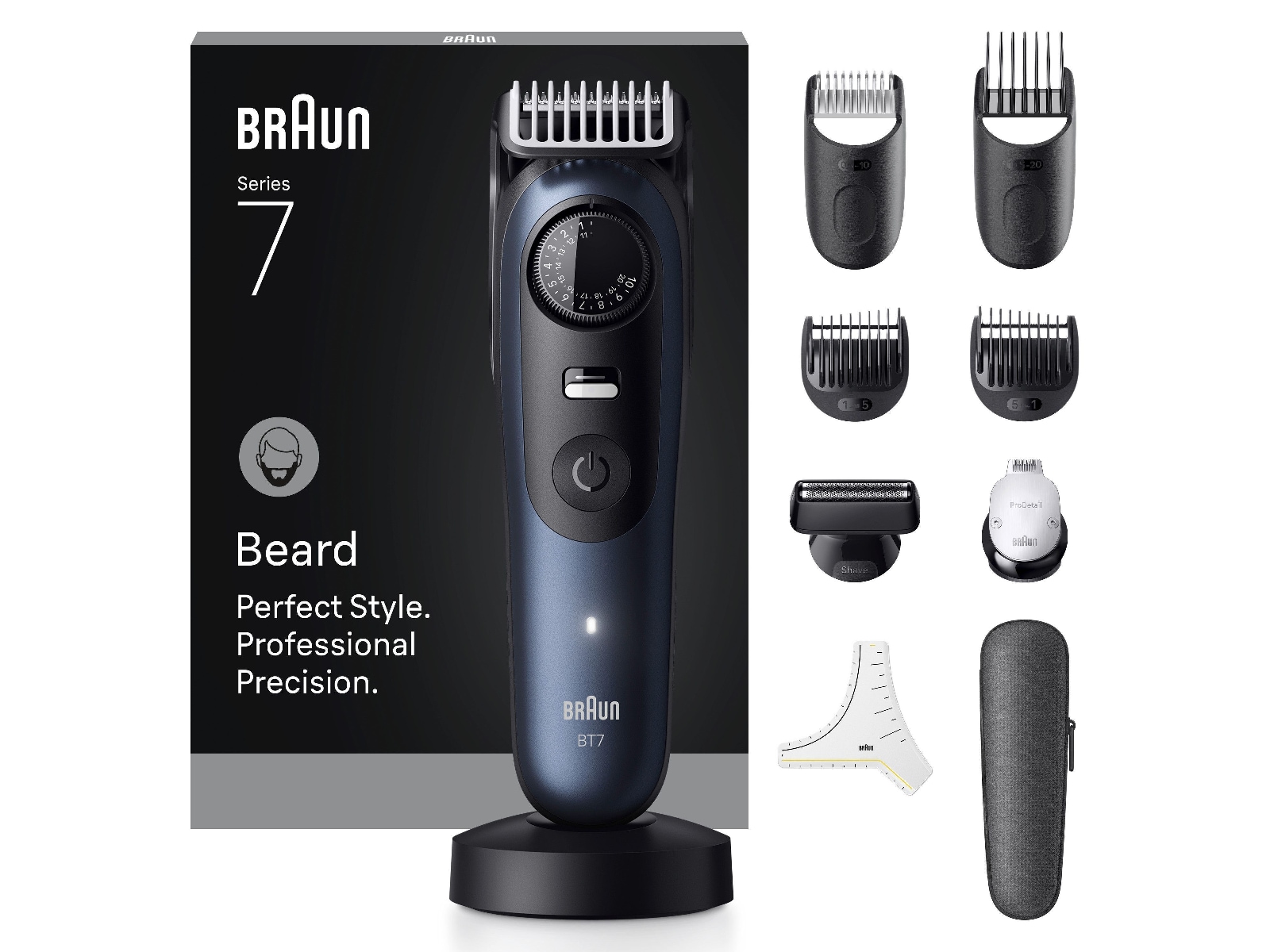 Braun Series 7 skäggtrimmer (blå) Rakapparat
