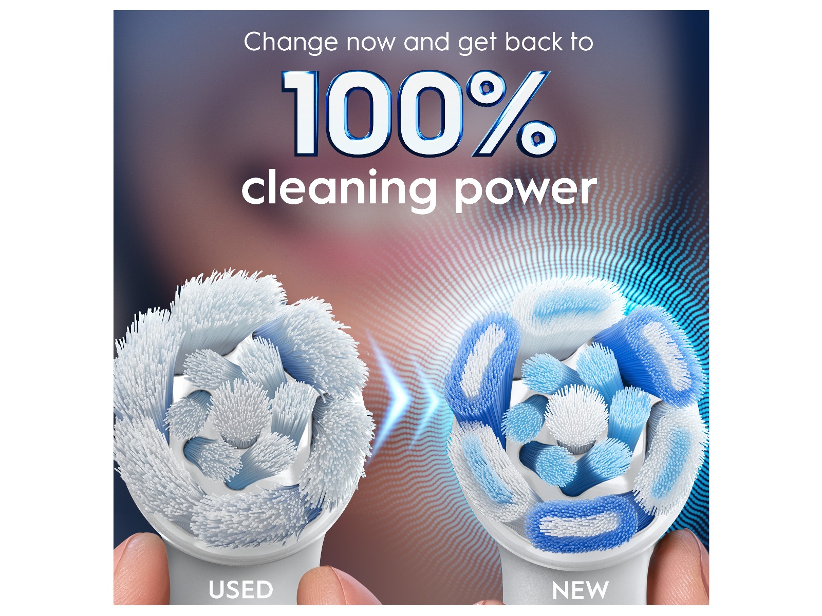 Oral-B iO Ultimate Clean borsthuvuden 3 st (vit) Tandborsthuvud