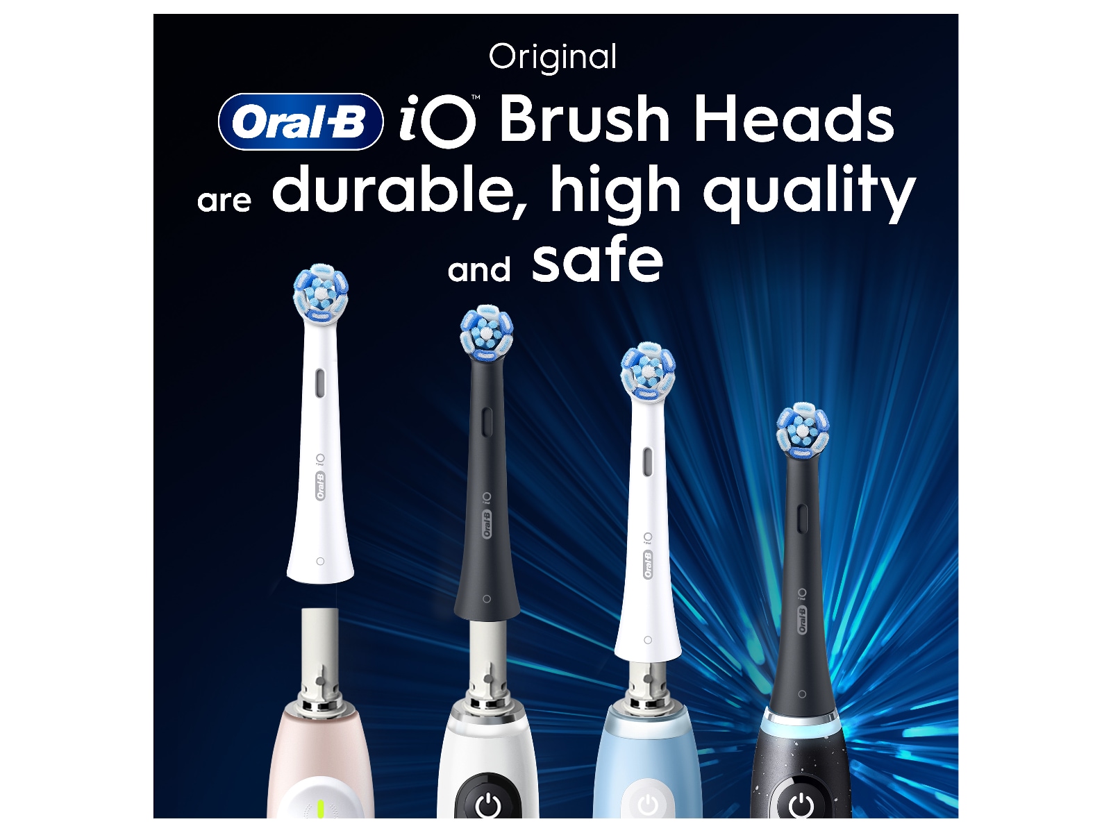 Oral-B iO Ultimate Clean borsthuvuden 3 st (svart) Tandborsthuvud