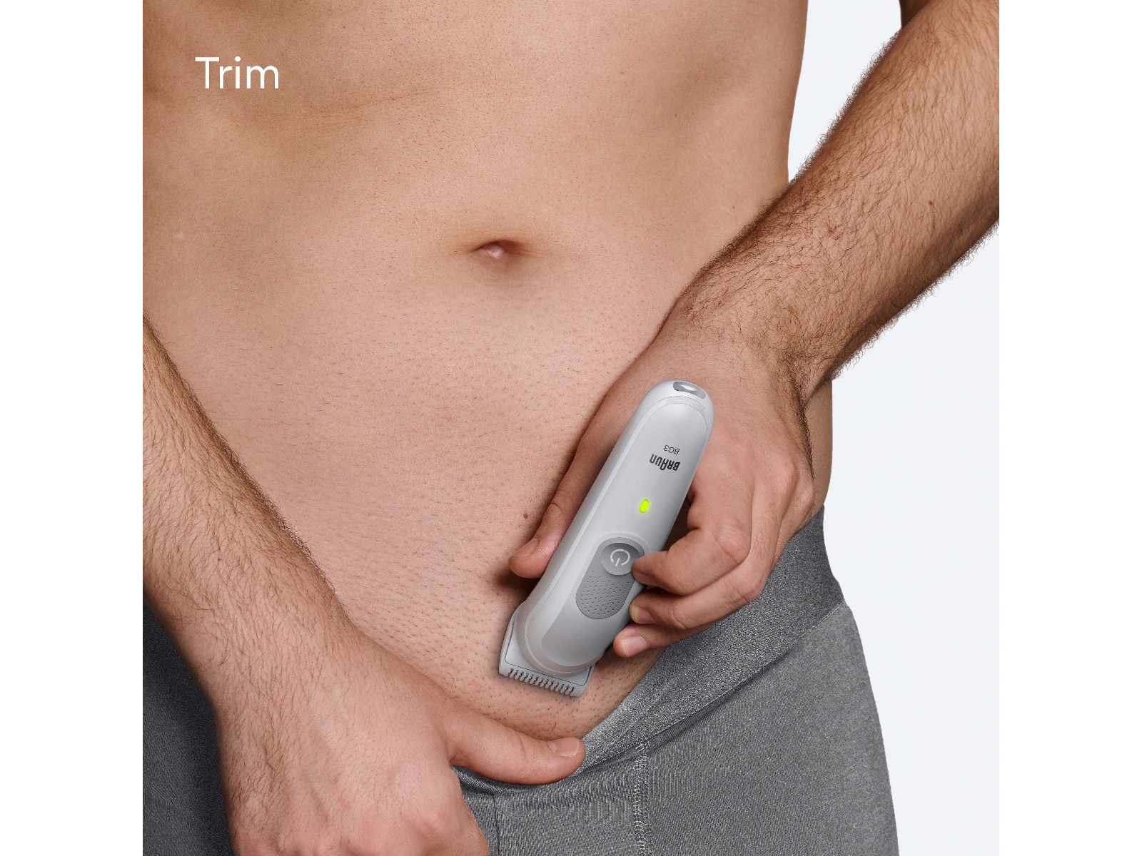 Braun Series 3 kroppstrimmer (grå) Rakapparat