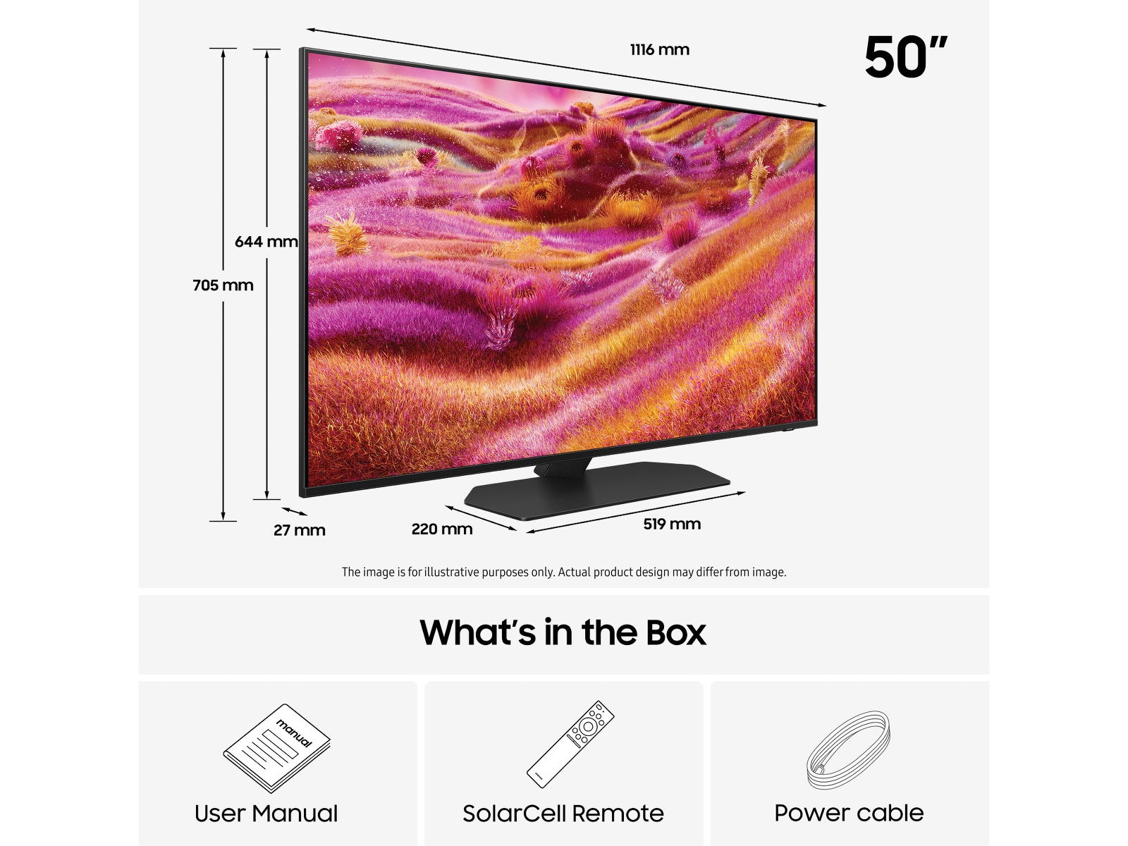 Samsung 50" QN90F Neo QLED 4K Mini LED Smart TV (2025) 50 - 59 tums TV