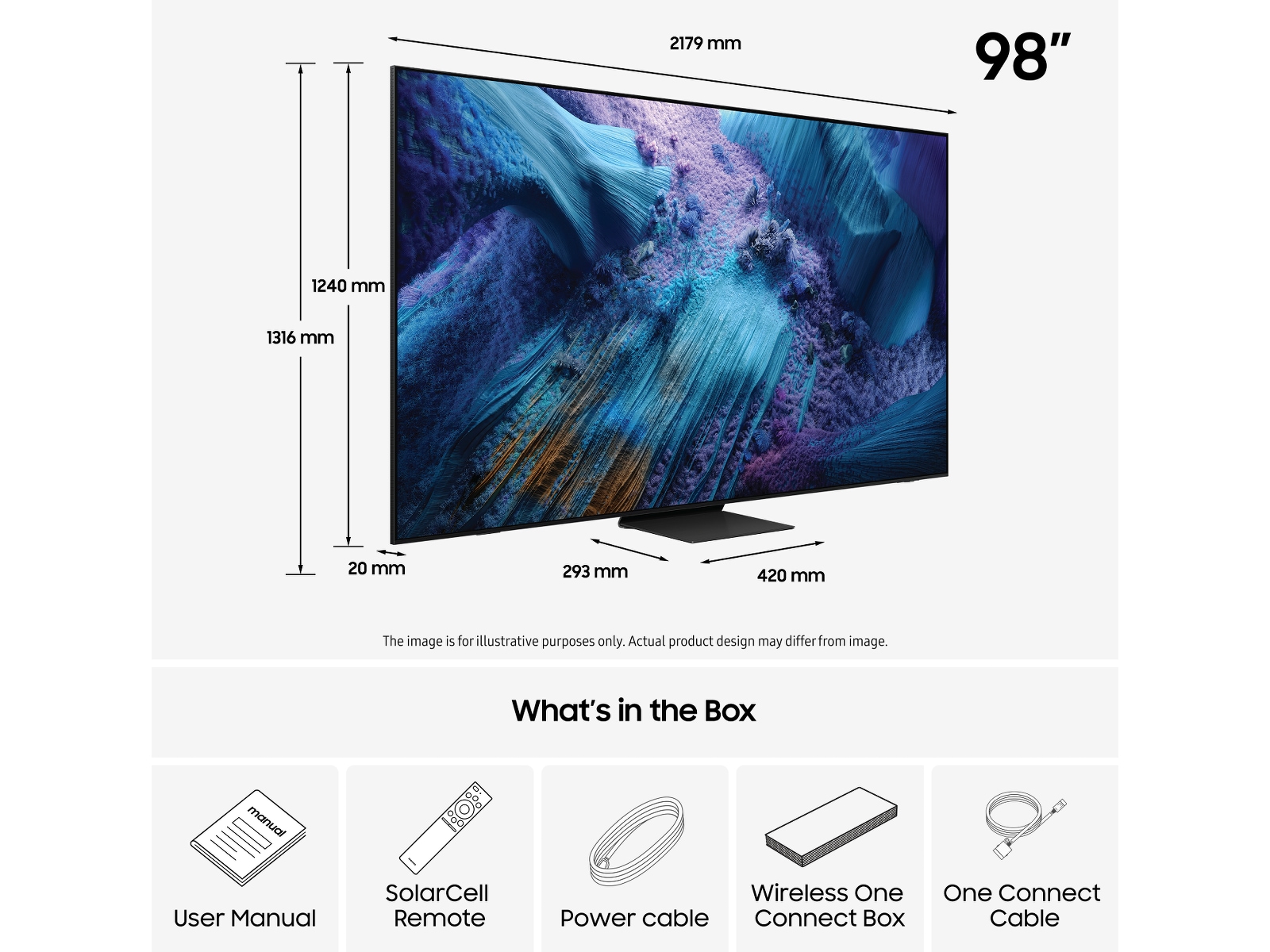 Samsung 98" QN990F Neo QLED 8K Mini LED Smart TV (2025) Över 80 tums TV