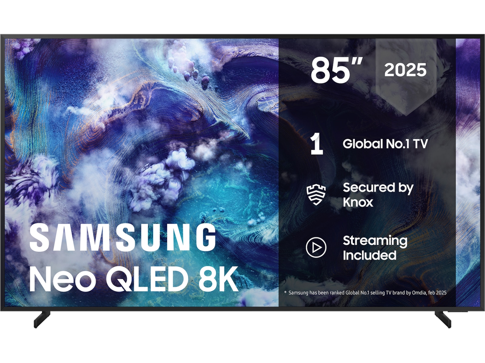 Samsung 85" QN900F Neo QLED 8K Mini LED  Smart TV (2025) Över 80 tums TV