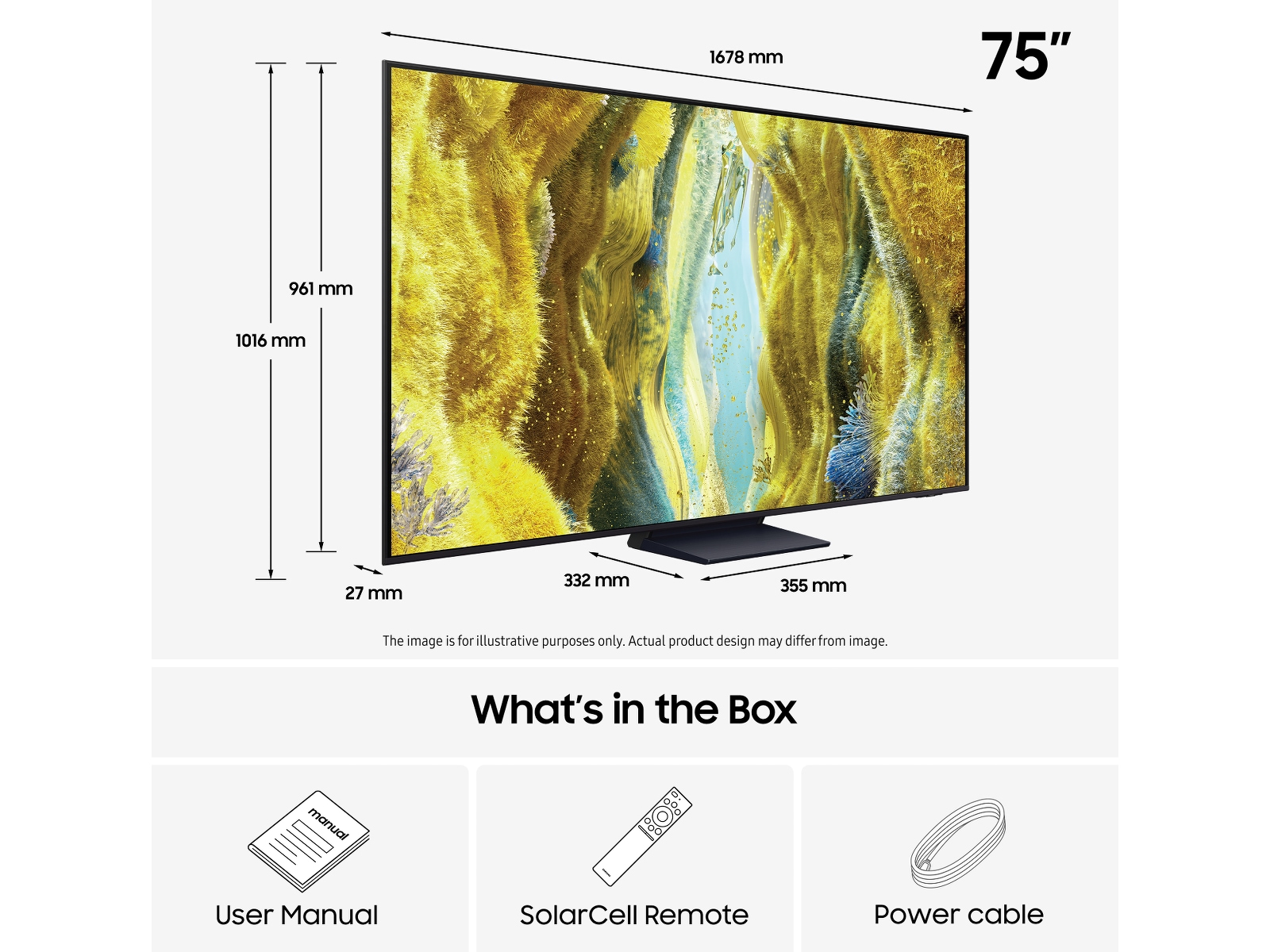 Samsung 75" QN73F Neo QLED 4K Mini LED Smart TV (2025) 70 - 79 tums TV