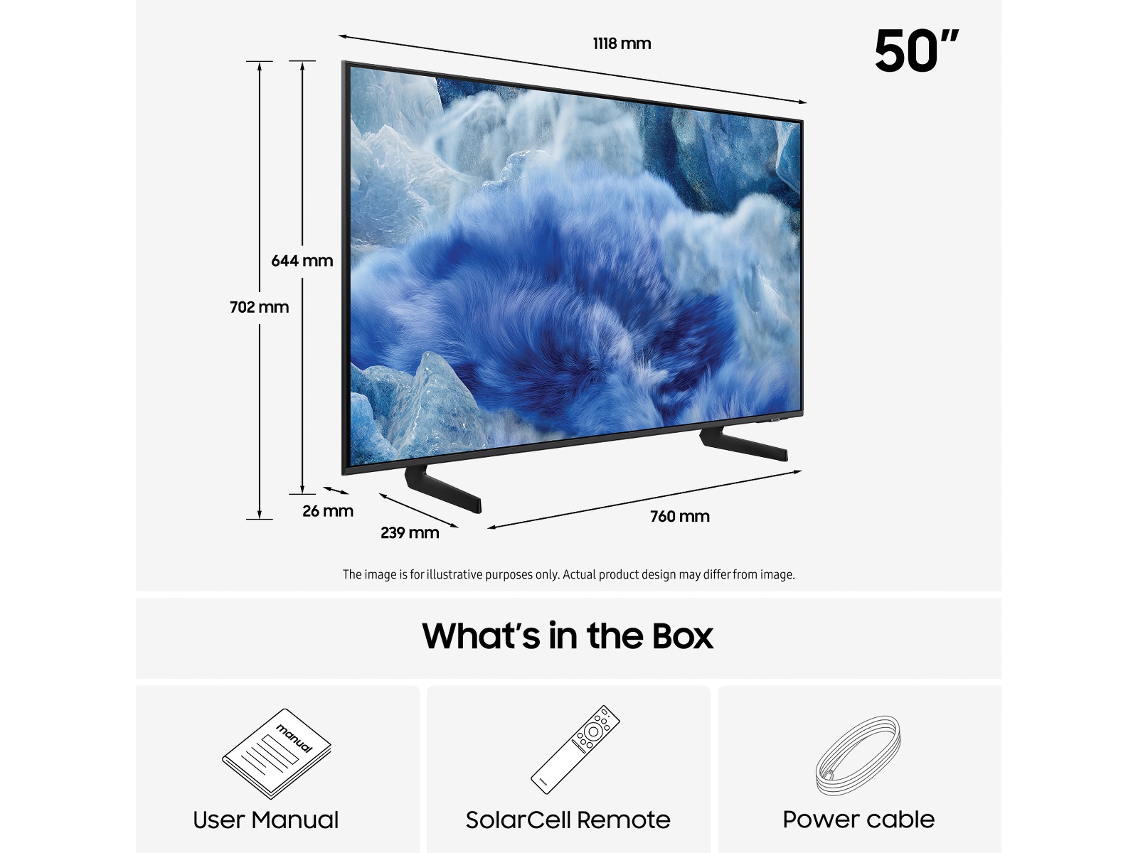 Samsung 50" Q8FA QLED 4K Smart TV (2025) 50 - 59 tums TV