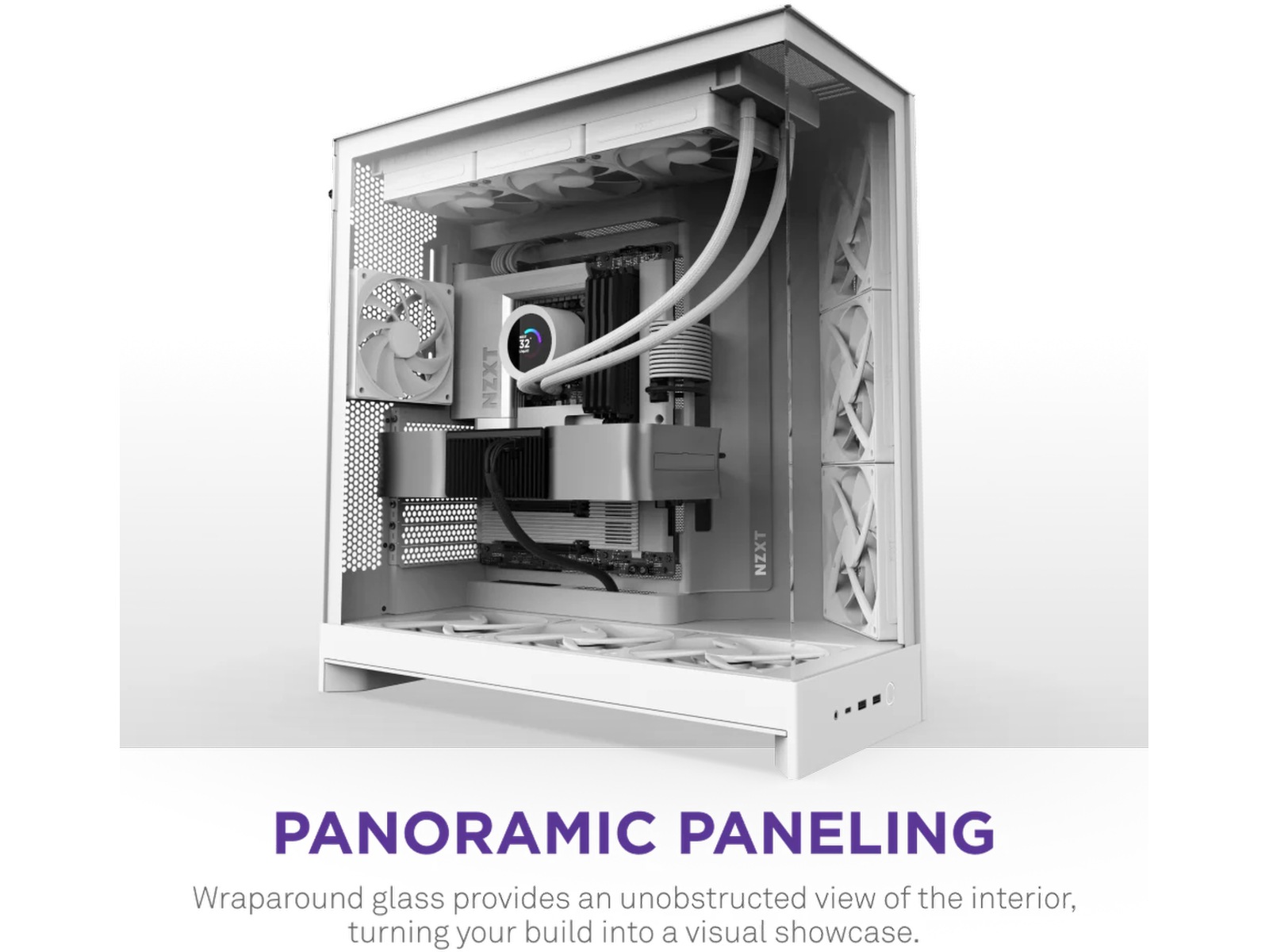 NZXT H9 Flow Mid Tower (vit) Midi tower