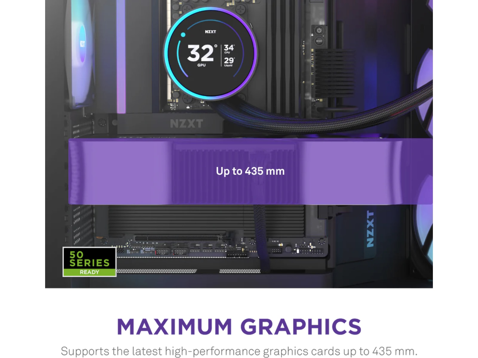 NZXT H9 Flow RGB Mid Tower (svart) Midi tower