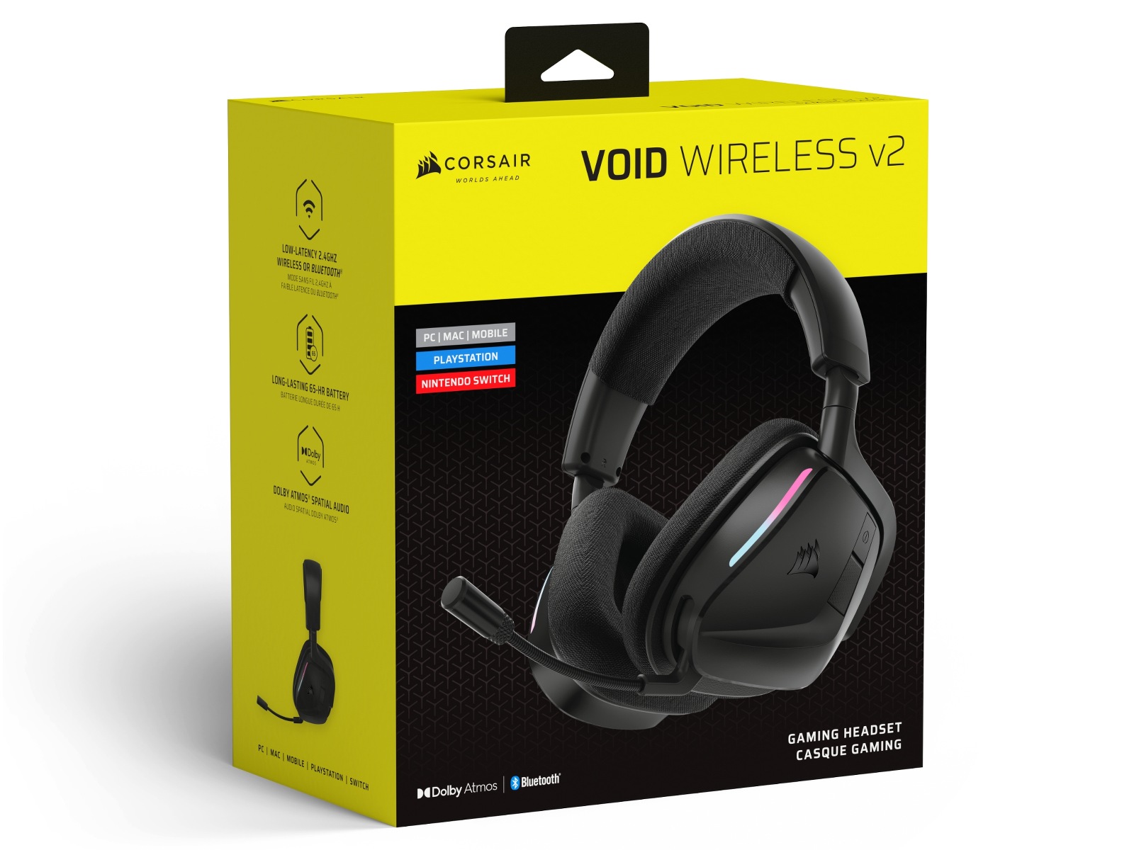 Corsair Void Wireless V2 trådlöst headset (carbon) Gamingheadset