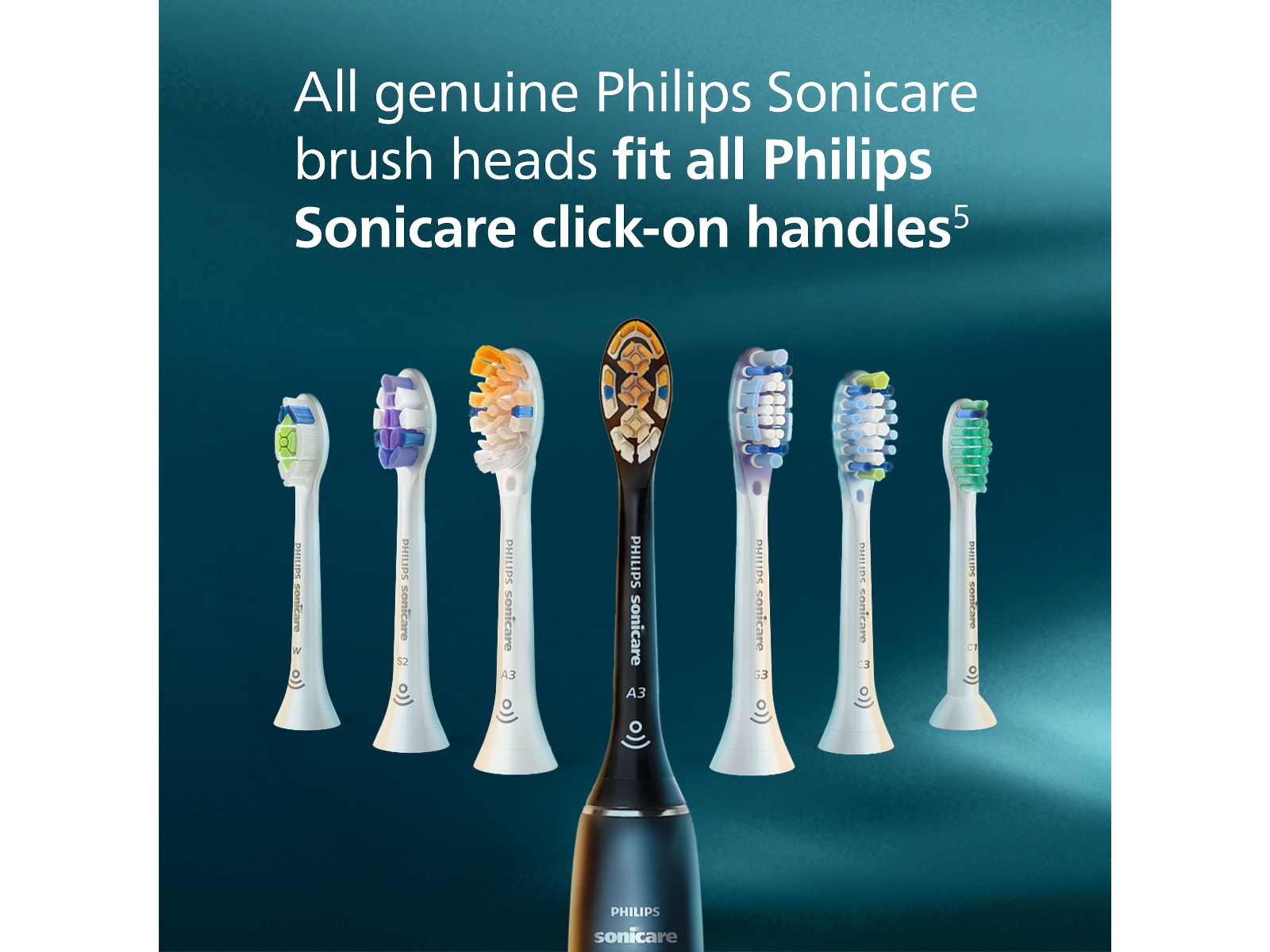 Philips Sonicare W2 Optimal White borsthuvuden (4 pack, vit) Tandborsthuvud