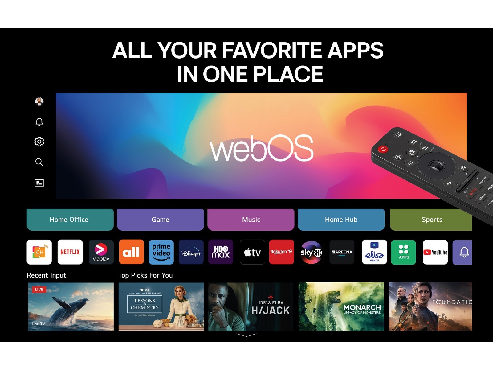 LG 97" M5 AI 4K OLED Smart TV (2025) Över 80 tums TV