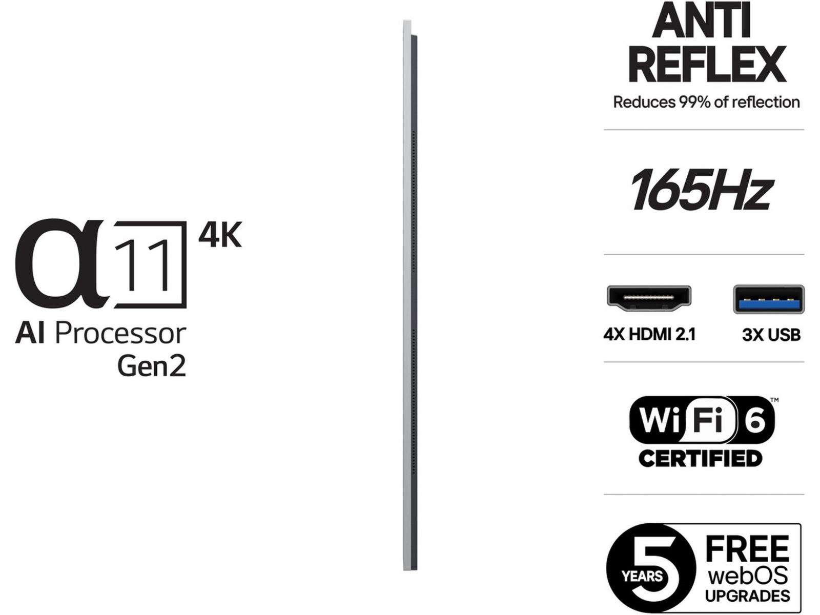 LG 55" G5 AI 4K OLED Smart TV (2025) 50 - 59 tums TV