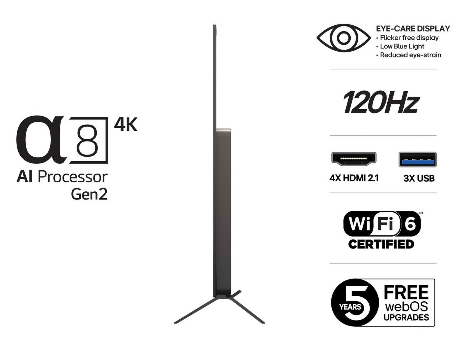 LG 55" B5 AI 4K OLED Smart TV (2025) 50 - 59 tums TV