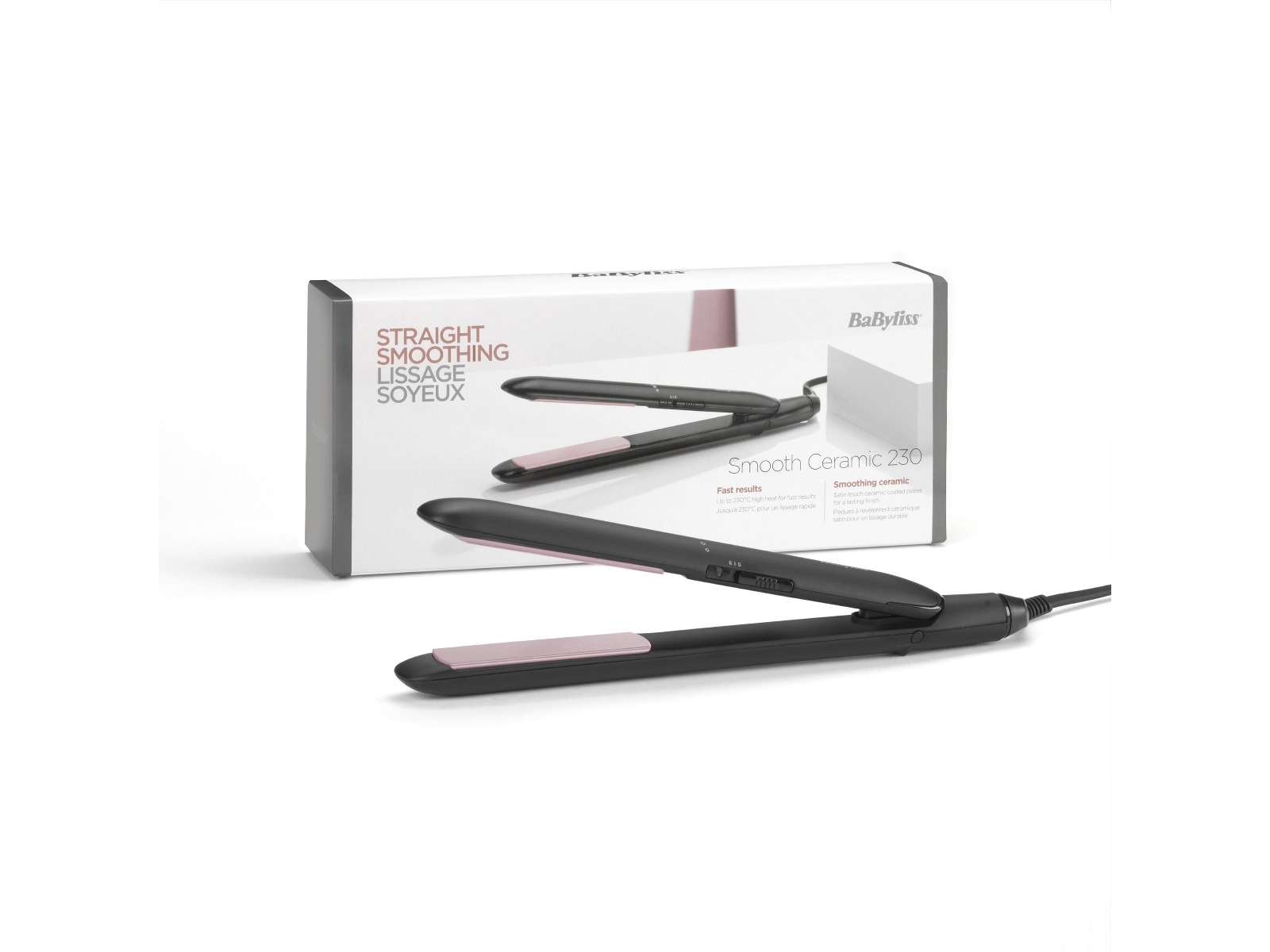 BaByliss Smooth Ceramic 230 Plattång Hårvård & styling