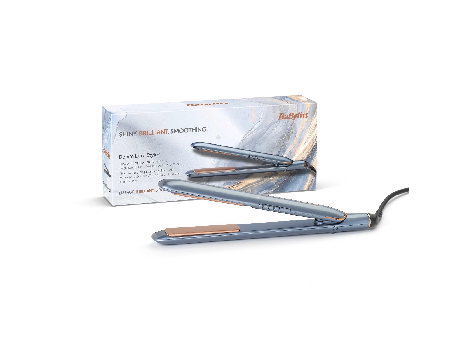 BaByliss Denim Luxe Plattång Hårvård & styling