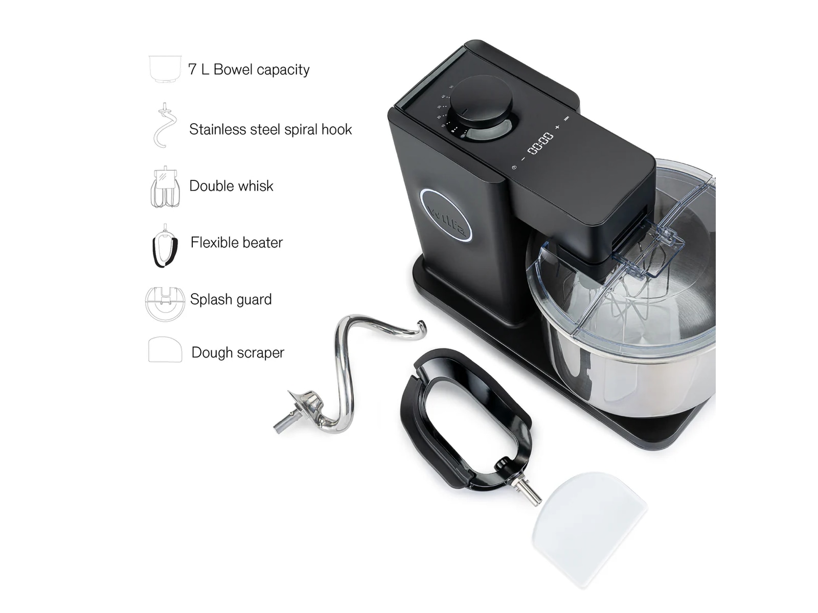 Wilfa Probaker Timermed stålkrok (svart) Köksmaskiner