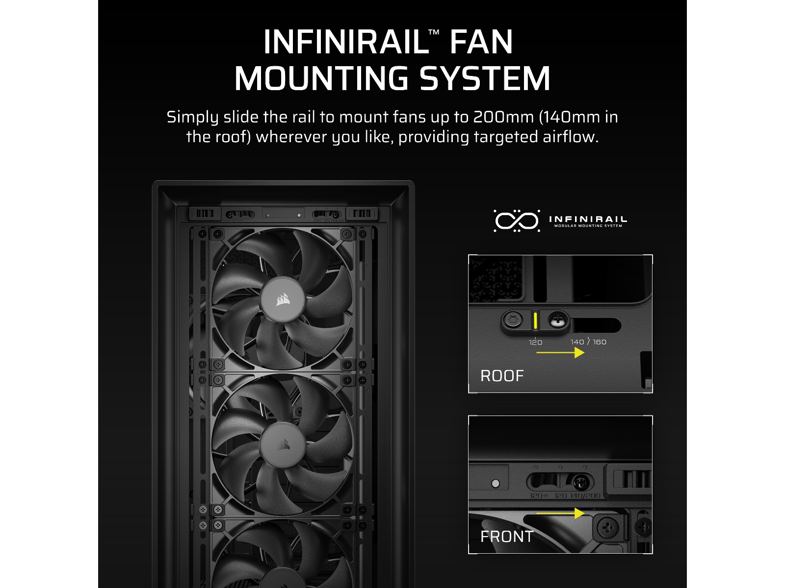 Corsair FRAME 5000D RS Mid Tower (svart) Midi tower