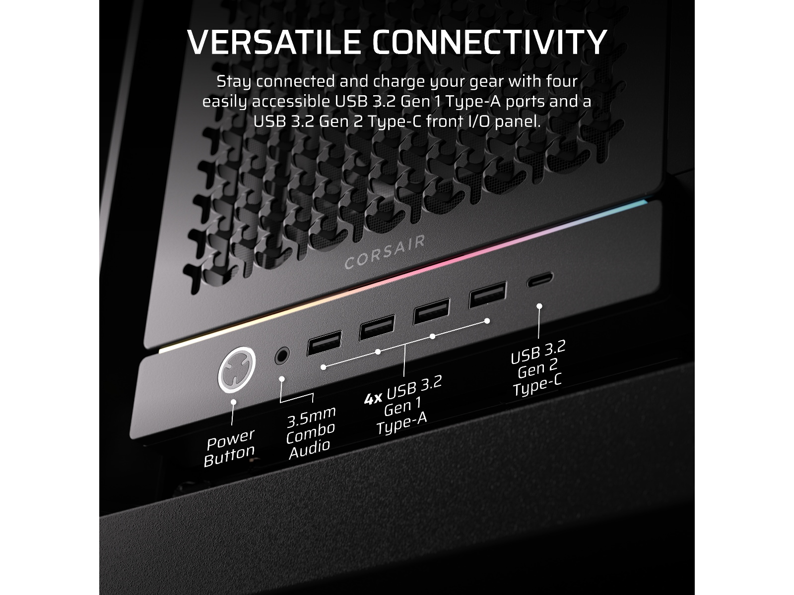 Corsair FRAME 5000D RS Mid Tower (svart) Midi tower