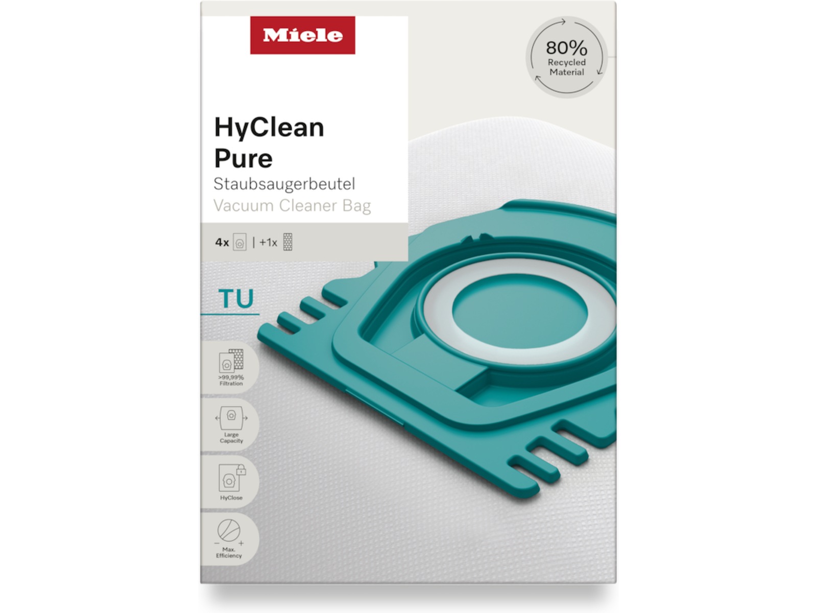 Miele HyClean Pure TU dammsugarpåsar Tillbehör för dammsugare & rengöring