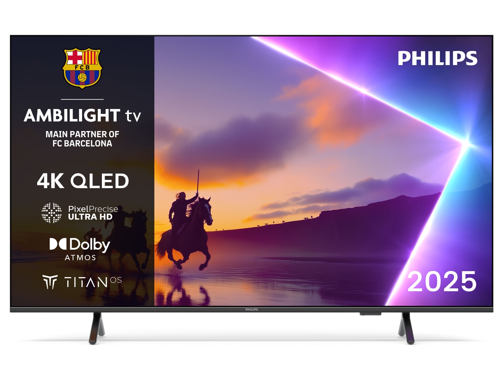 Philips 43" PUS8550/12QLED Smart Ambilight TV (2025) 20 - 49 tums TV