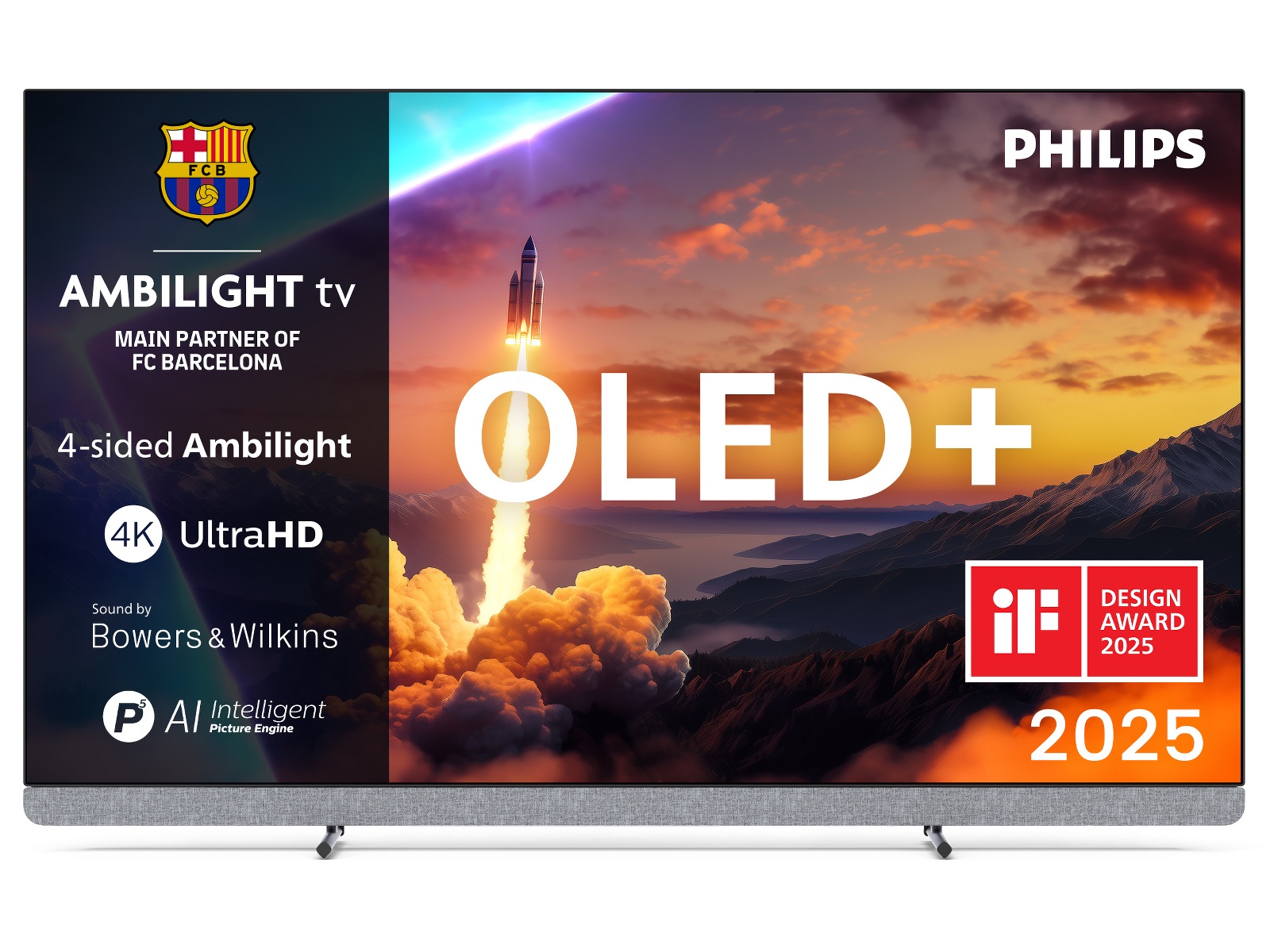 Philips 55" OLED910/12 OLED Plus Smart Ambilight AI TV (2025) 50 - 59 tums TV