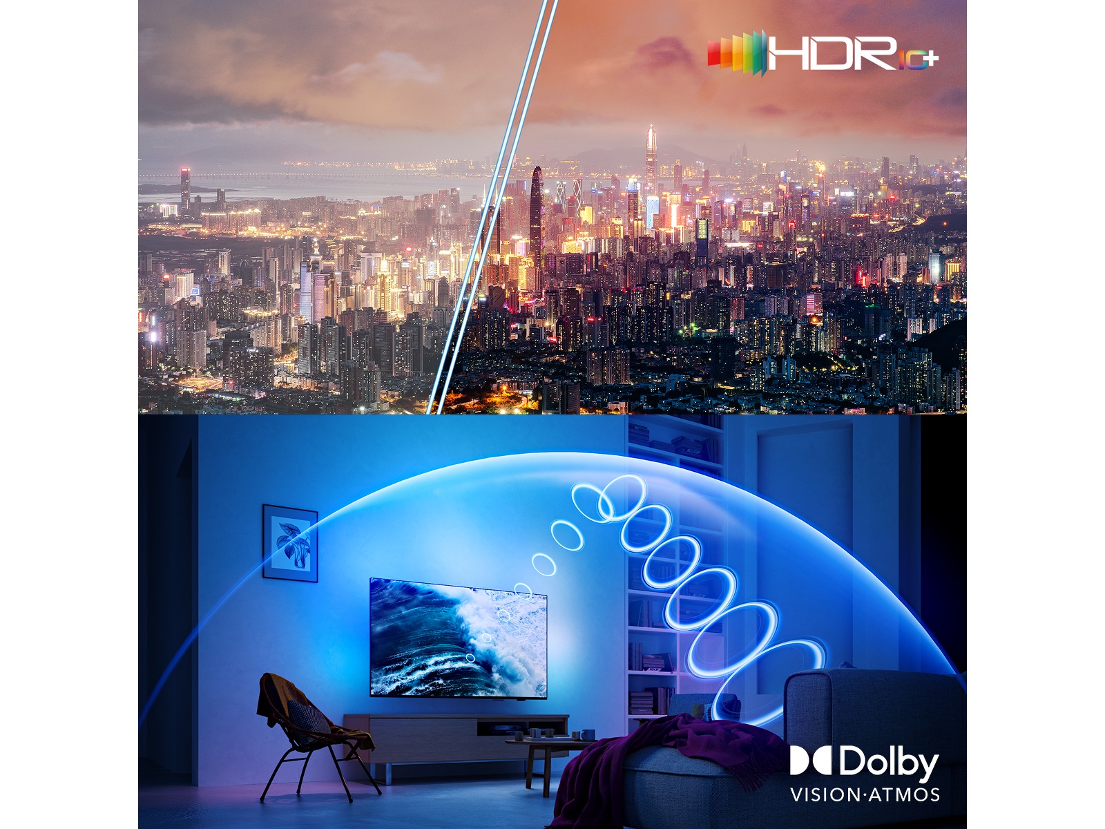 Philips 55" OLED910/12 OLED Plus Smart Ambilight AI TV (2025) 50 - 59 tums TV