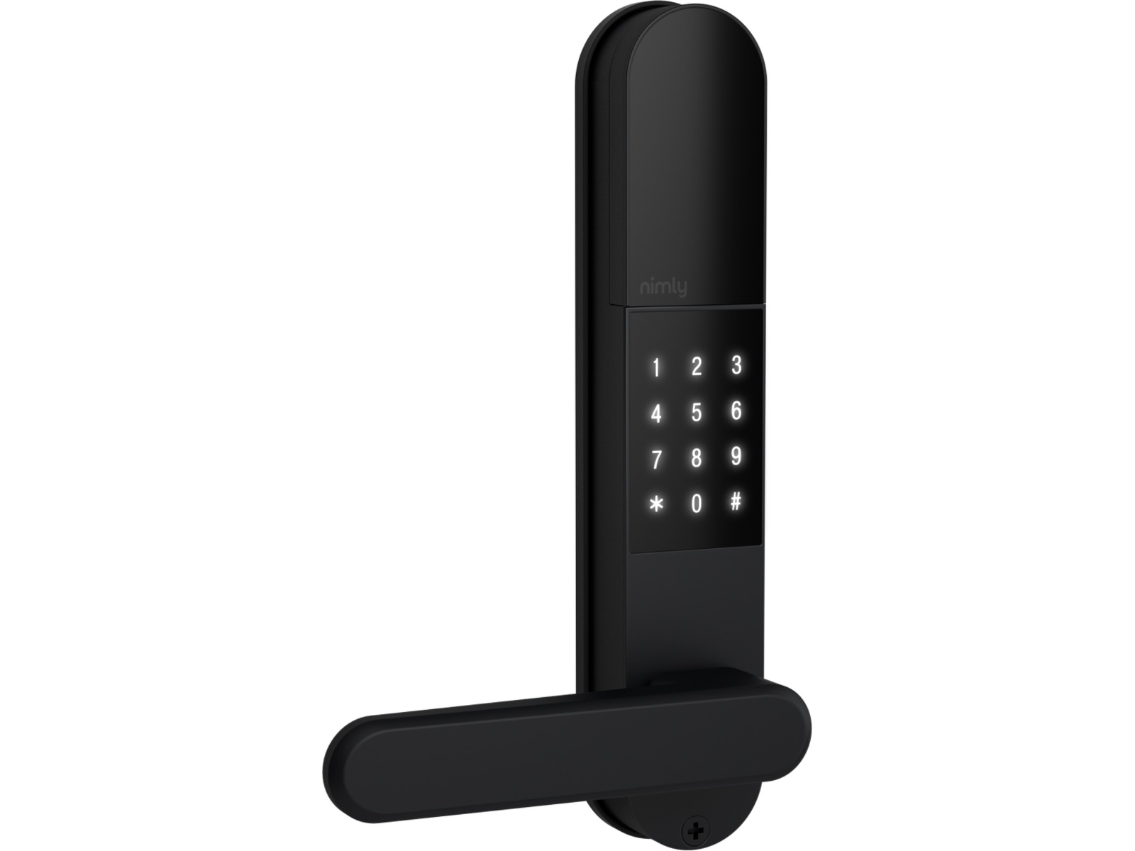 nimly Touch Pro smart lås (svart) Elektroniskt dörrlås