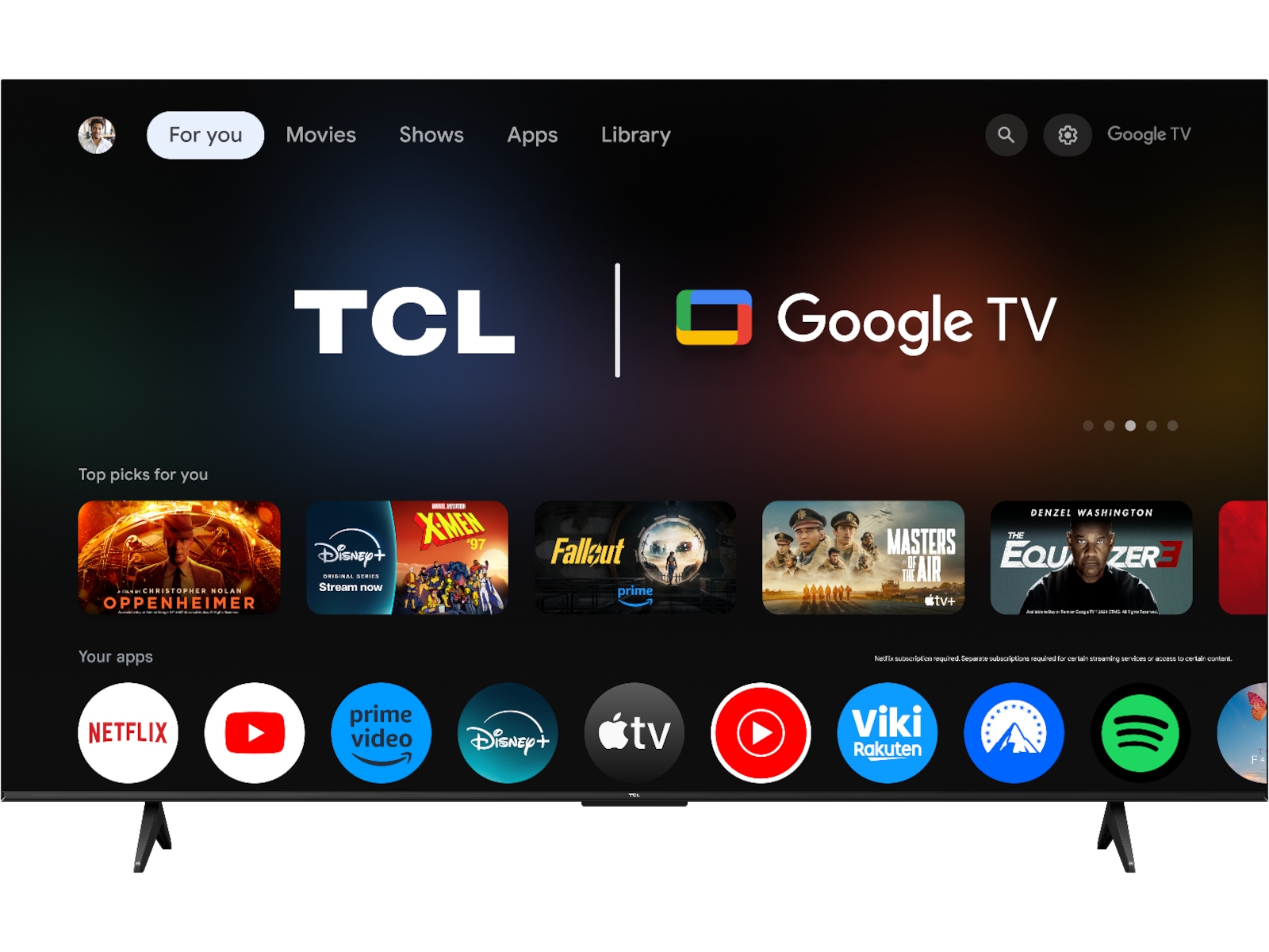 TCL 75" V6C 4K Google TV 70 - 79 tums TV