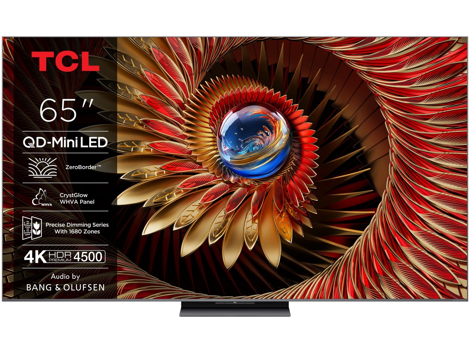 TCL 65" C8K 4K QD-Mini LED Google TV 60 - 69 tums TV