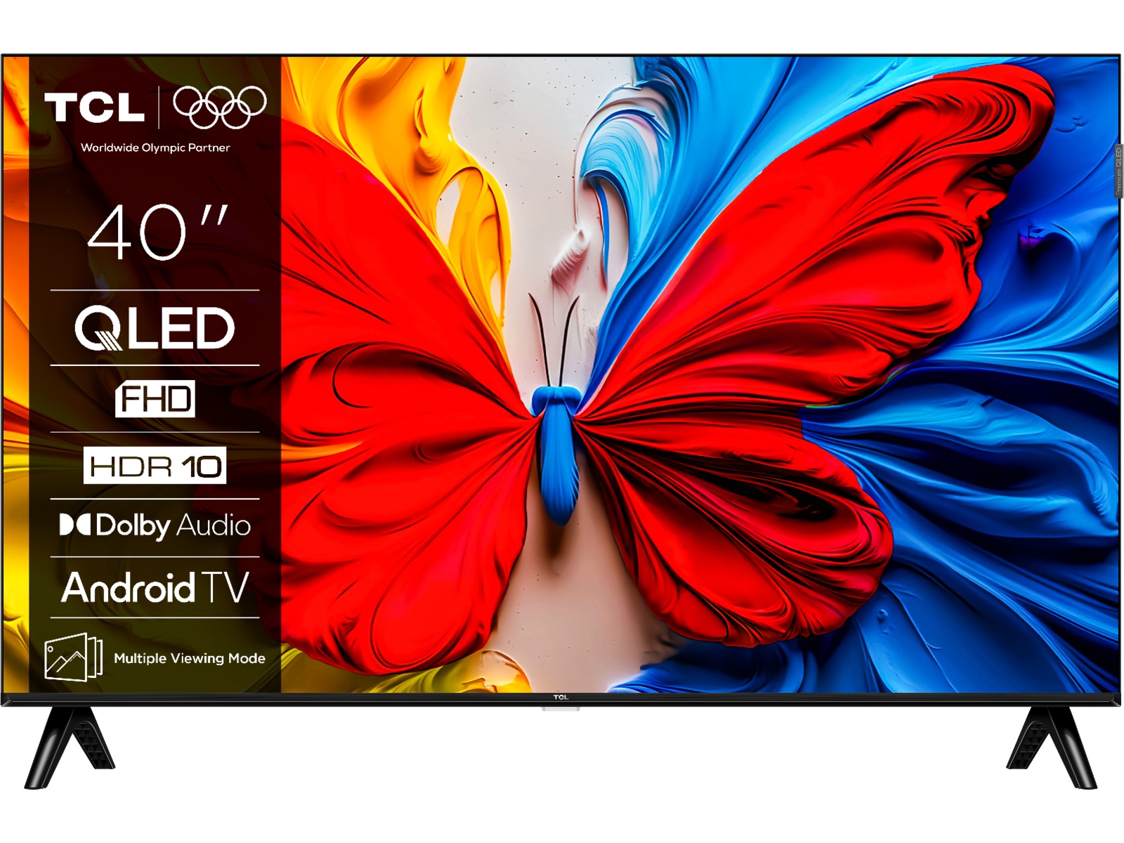 TCL 40" V5C Full HD QLED Android TV 20 - 49 tums TV
