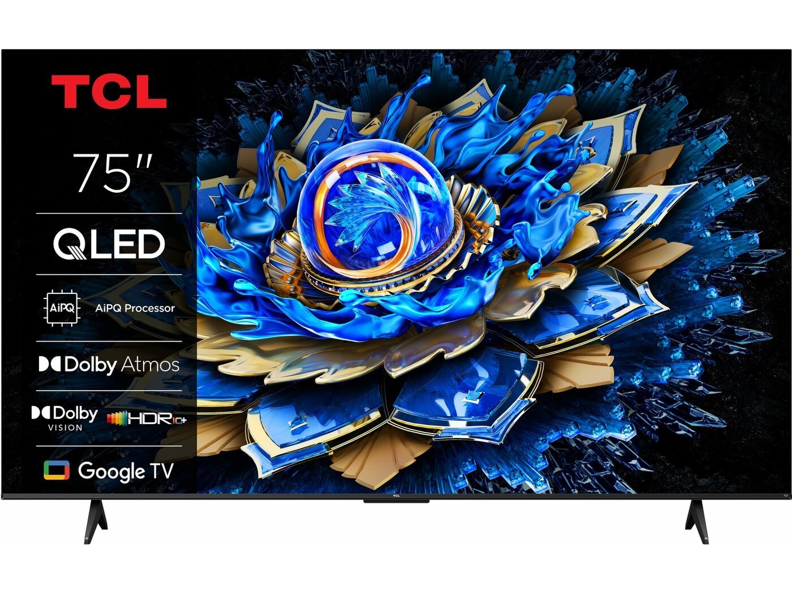 TCL 4K QLED Google TV 75T69C 70 - 79 tums TV