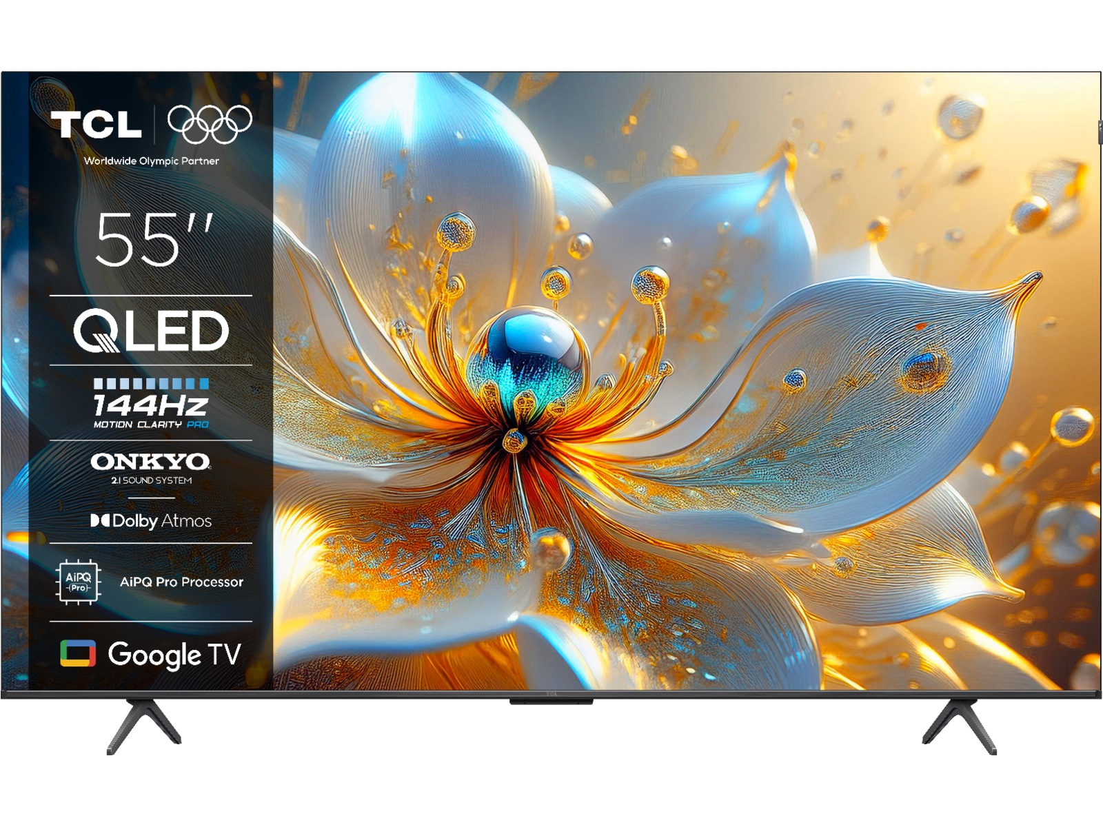 TCL 55" T8C 4K QLED Google TV 50 - 59 tums TV