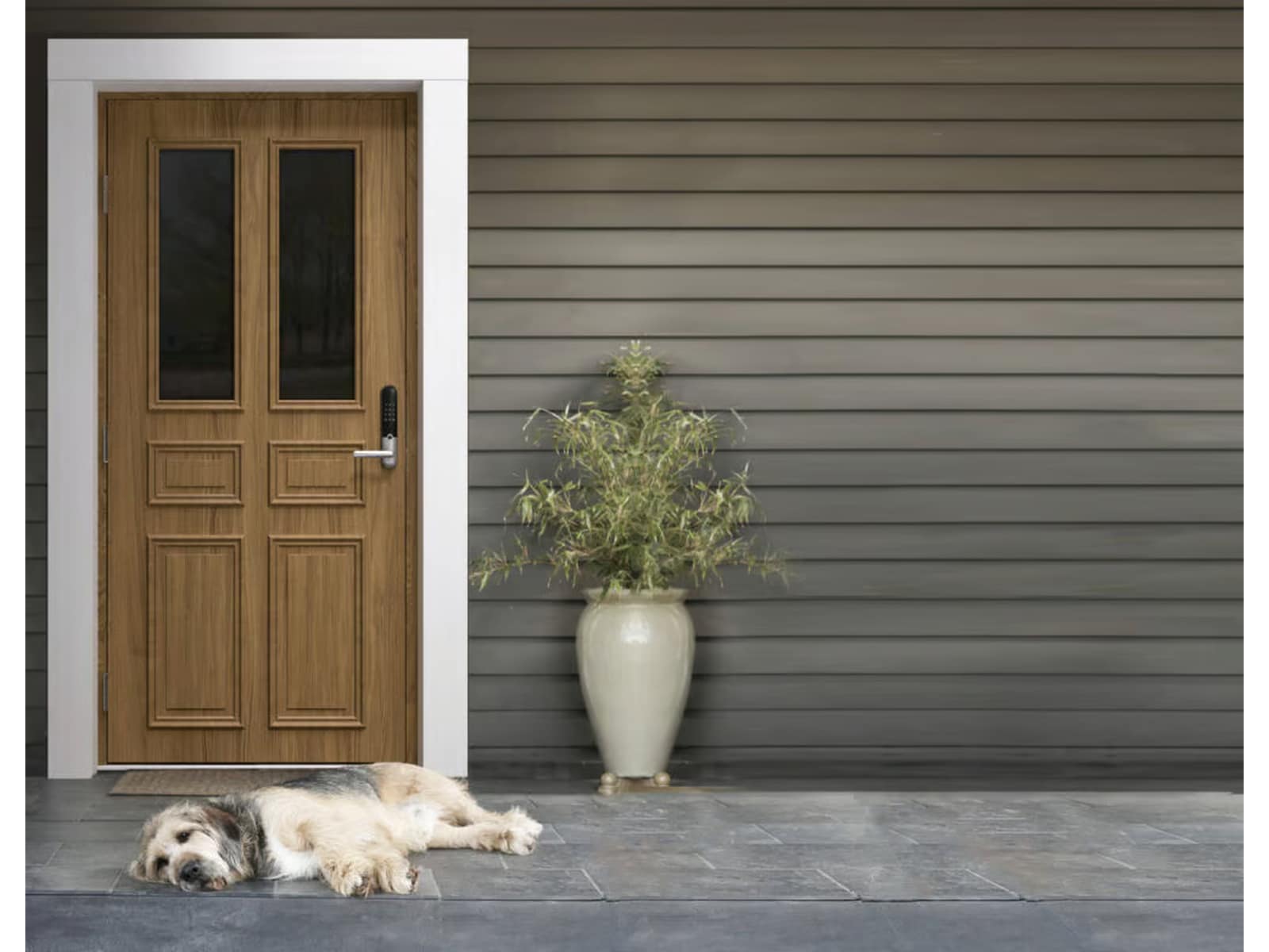 Yale Doorman L3S Flex Smart lås (borstat svart) -B-Grade Demo hem & hushåll