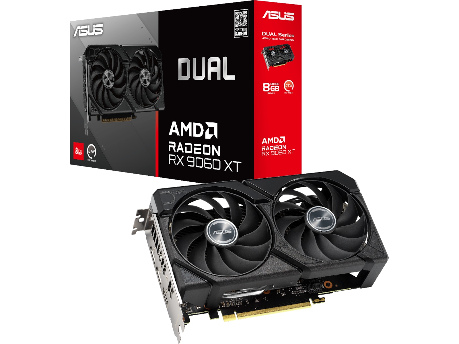 Asus Dual Radeon RX 9060 XT Grafikkort