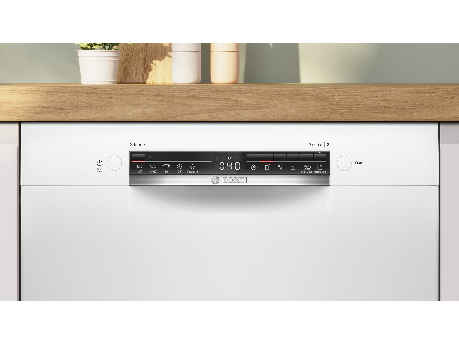 Bosch Serie 2 SMU2HVW02S Diskmaskin (vit) Underbyggd diskmaskin