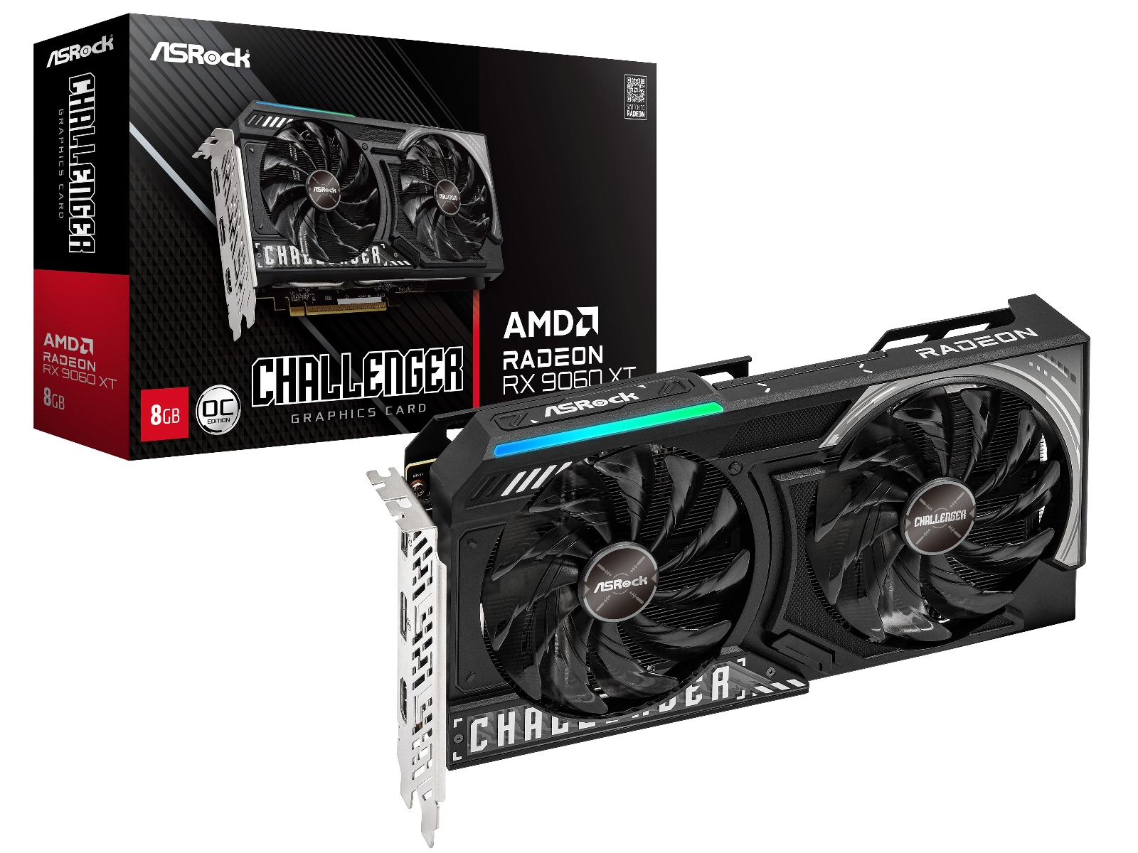 ASRock Radeon RX 9060 XT Challenger OC Grafikkort
