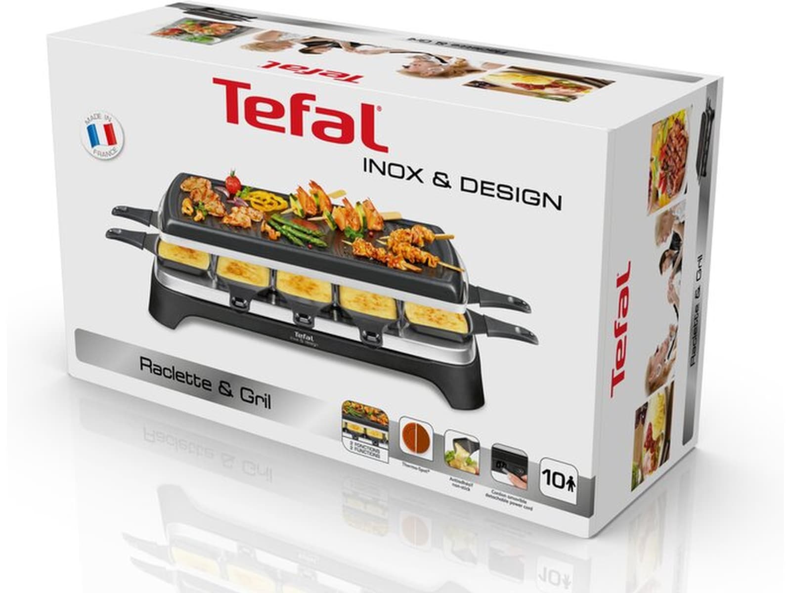 Tefal Raclette Inox & Design 10 stekpannor Övriga köksapparater