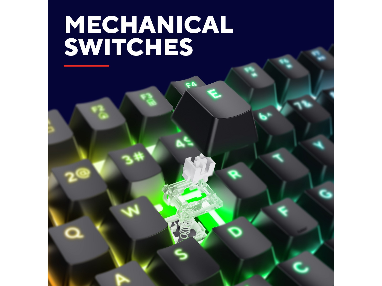 Trust GXT 871 Zora Mekanisk Gamingtangentbord Gamingtangentbord