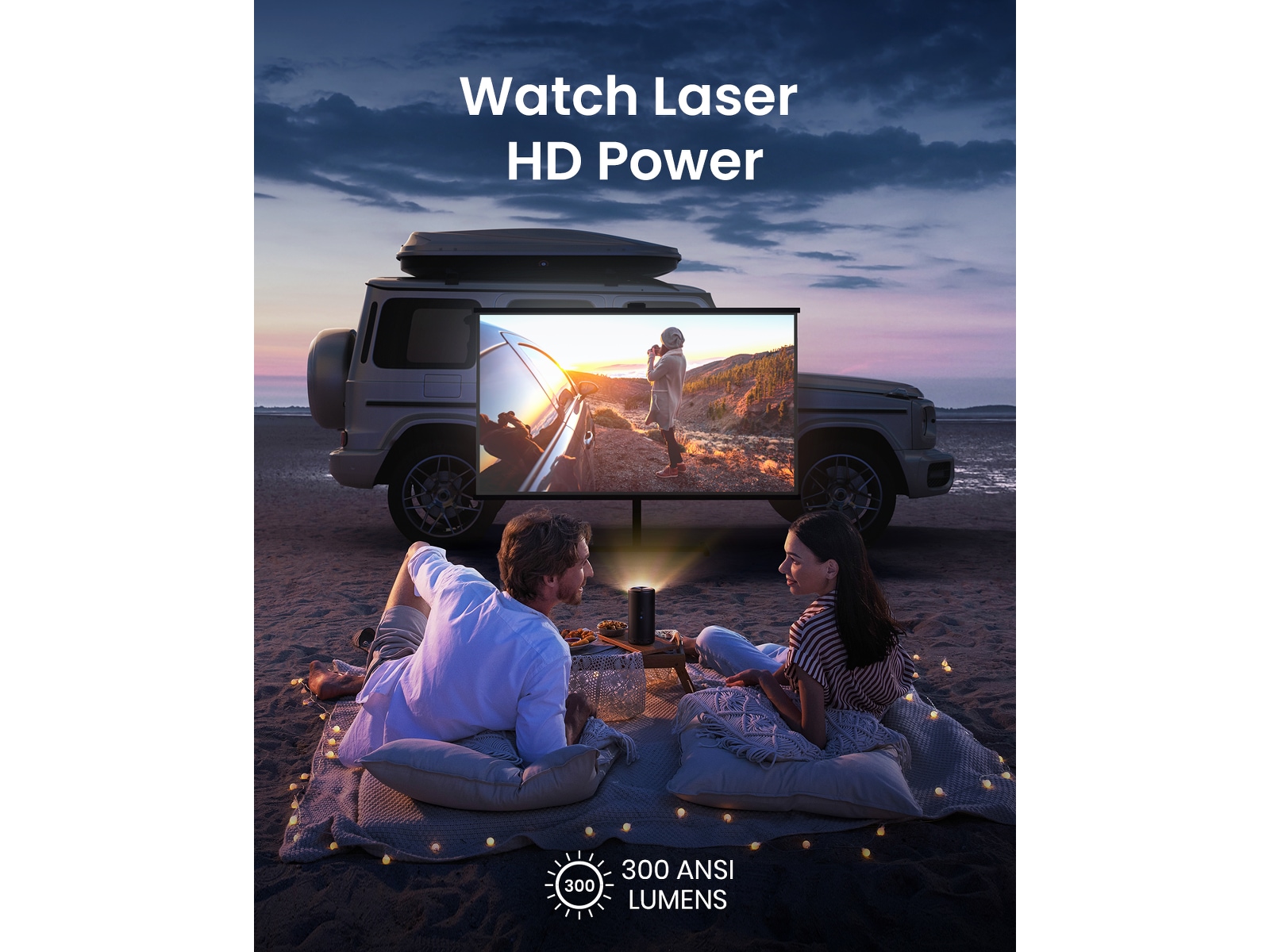 Anker Nebula Capsule 3 laserprojektor (svart) Projektorer