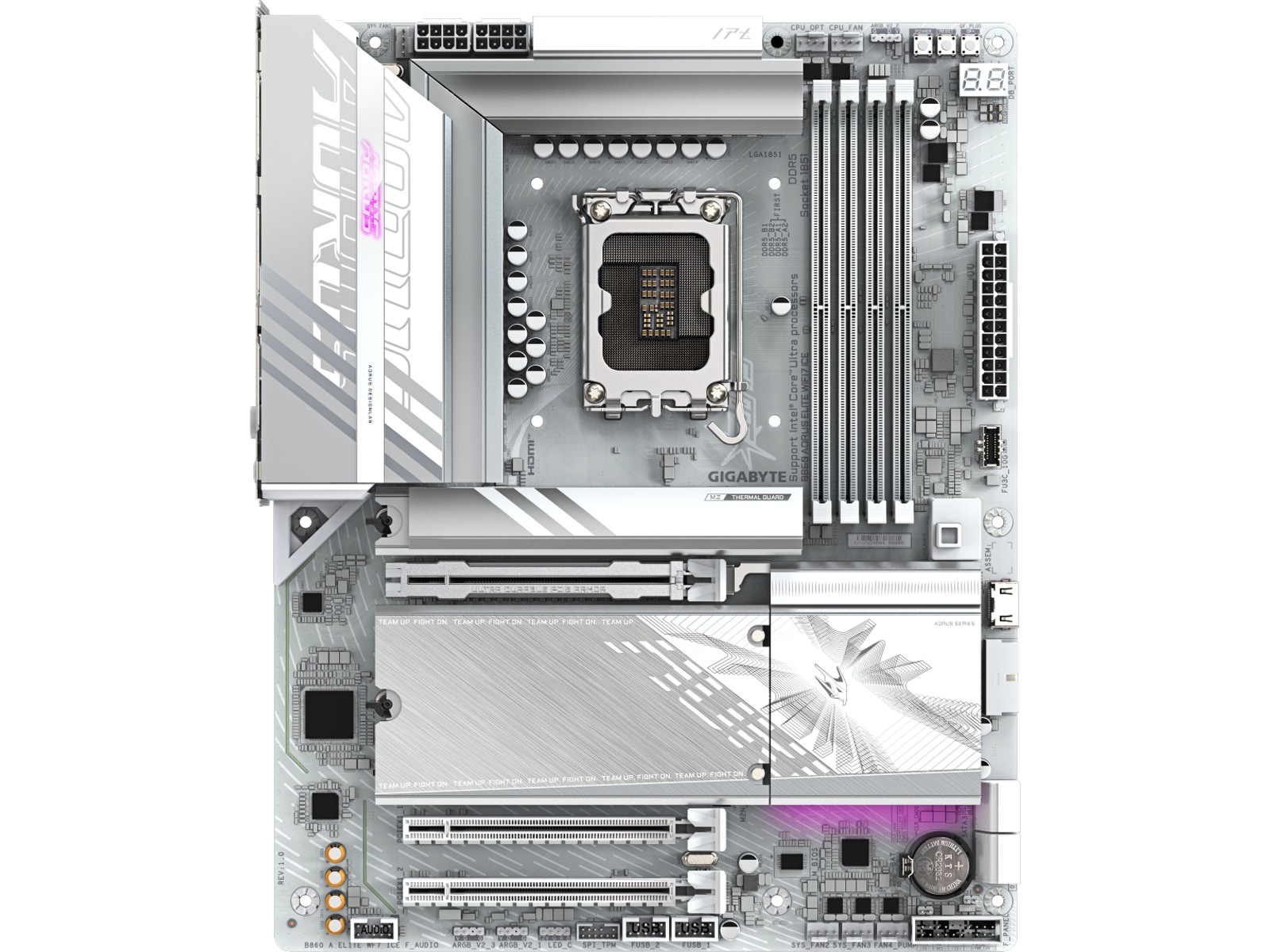 Gigabyte B860 AORUS ELITE WF7 ICE Moderkort Intel Socket