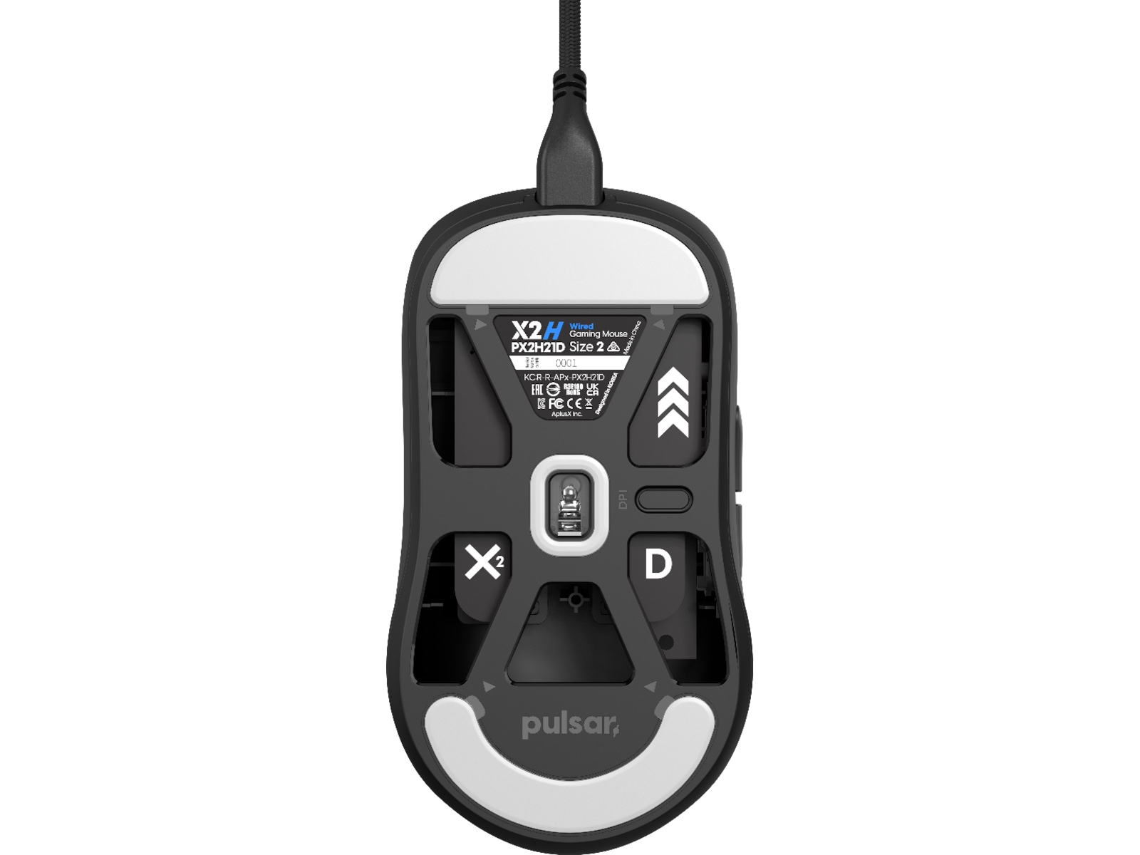 Pulsar X2H Gamingmus (svart) Gamingmus