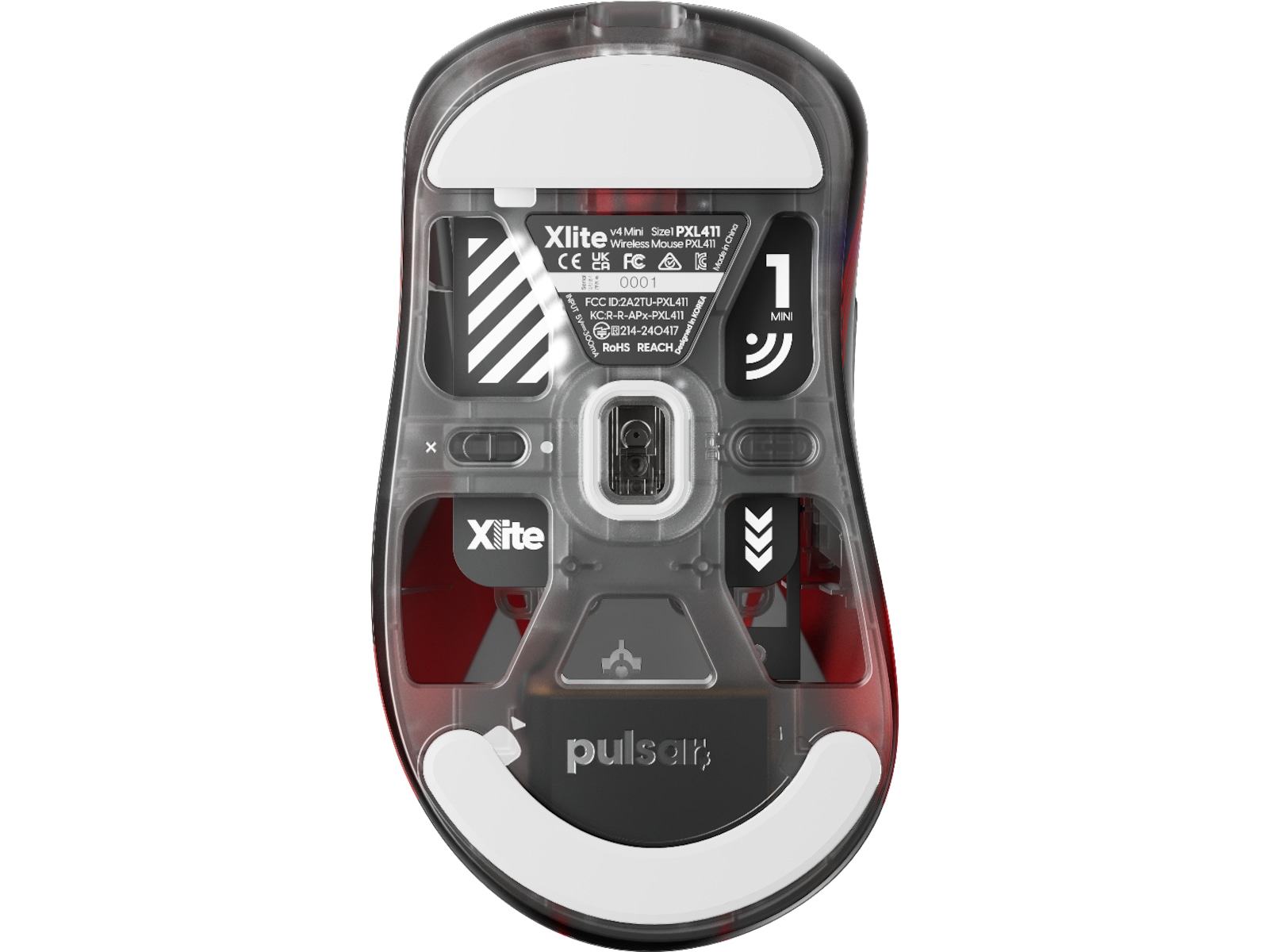 Pulsar Xlite V4 Mini Trådlös Gamingmus (T1-edition) Gamingmus